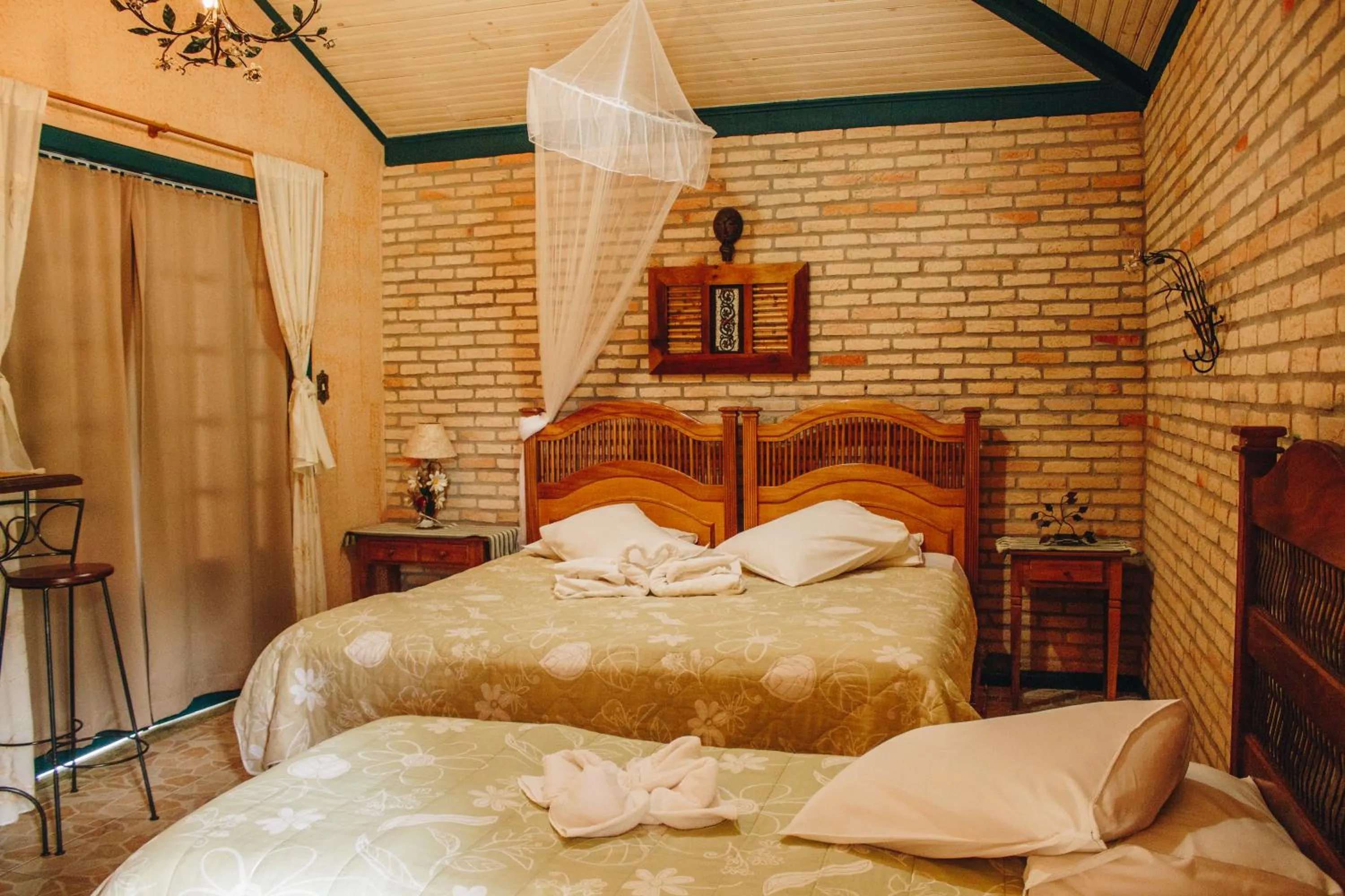 Bed in Verdes Em Cantos Pousada