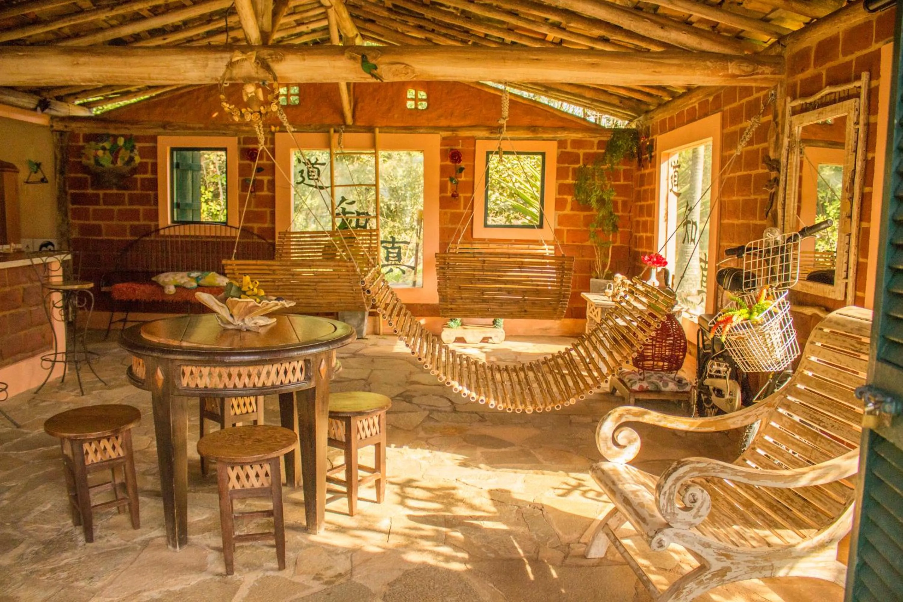 Living room in Verdes Em Cantos Pousada