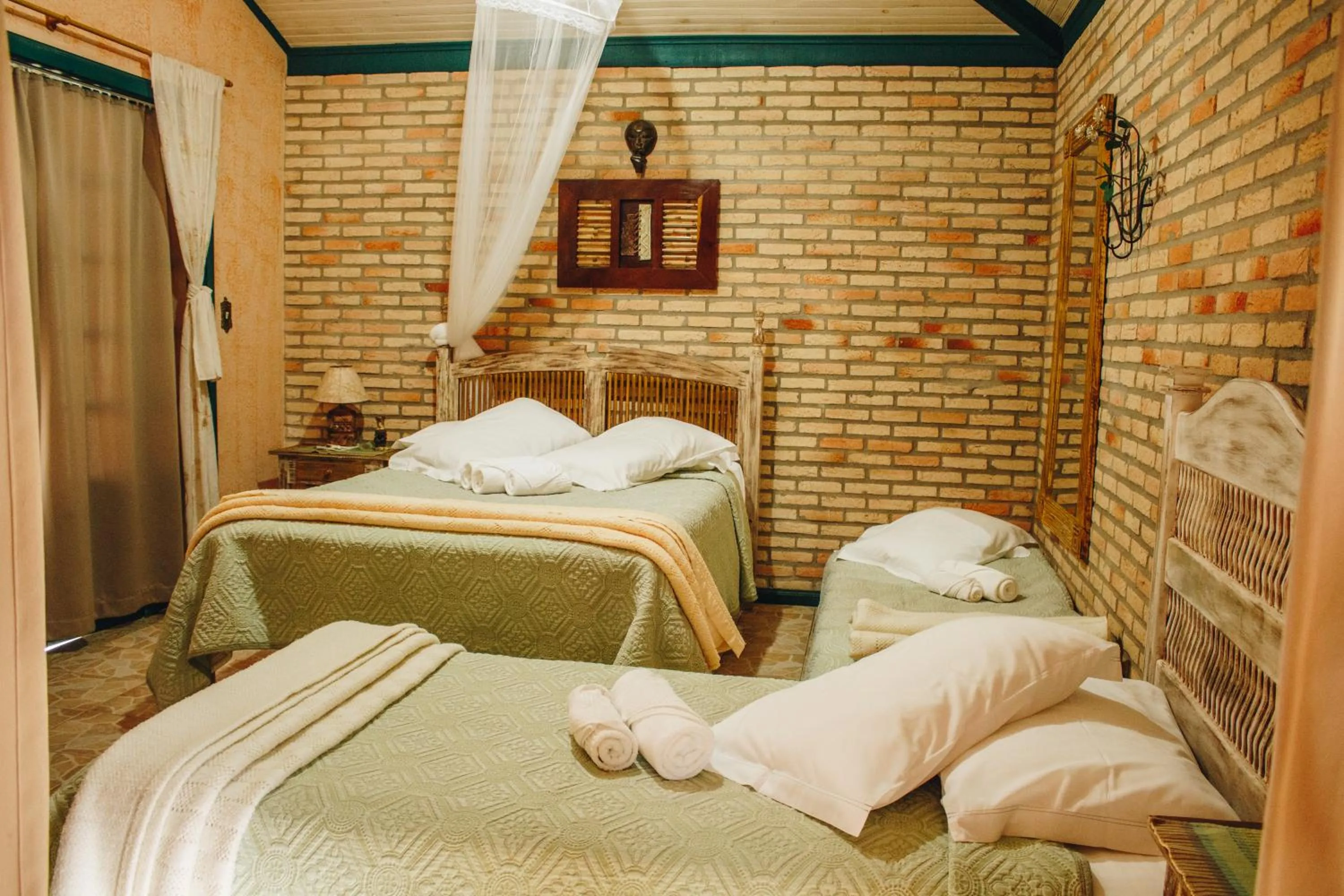 Bed in Verdes Em Cantos Pousada