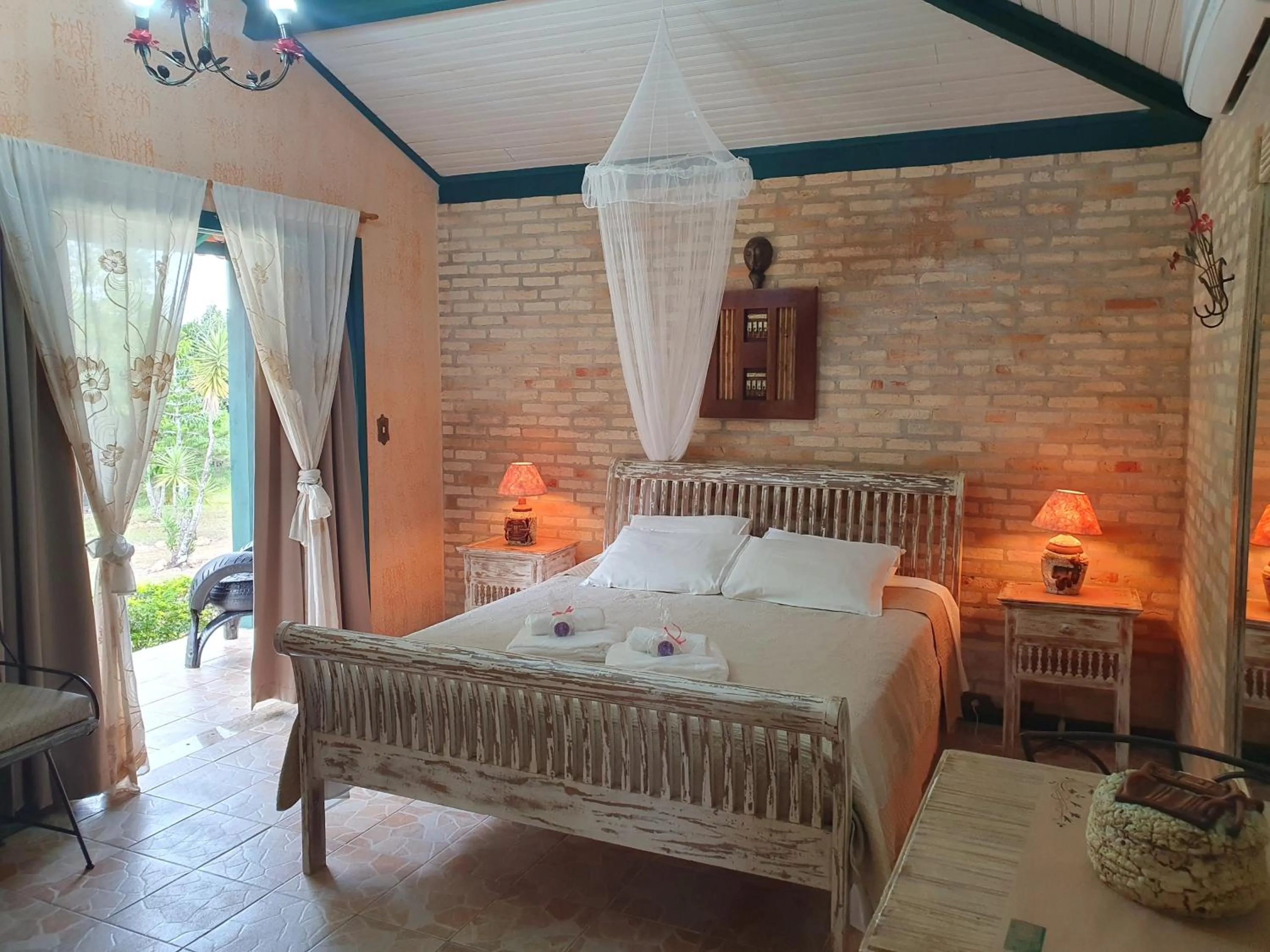 Bed in Verdes Em Cantos Pousada