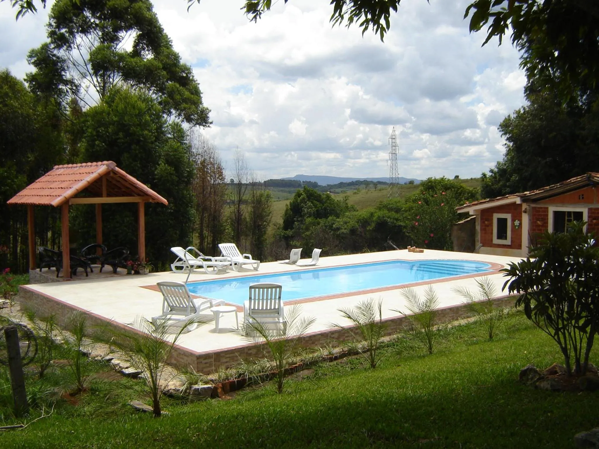Pool view in Verdes Em Cantos Pousada