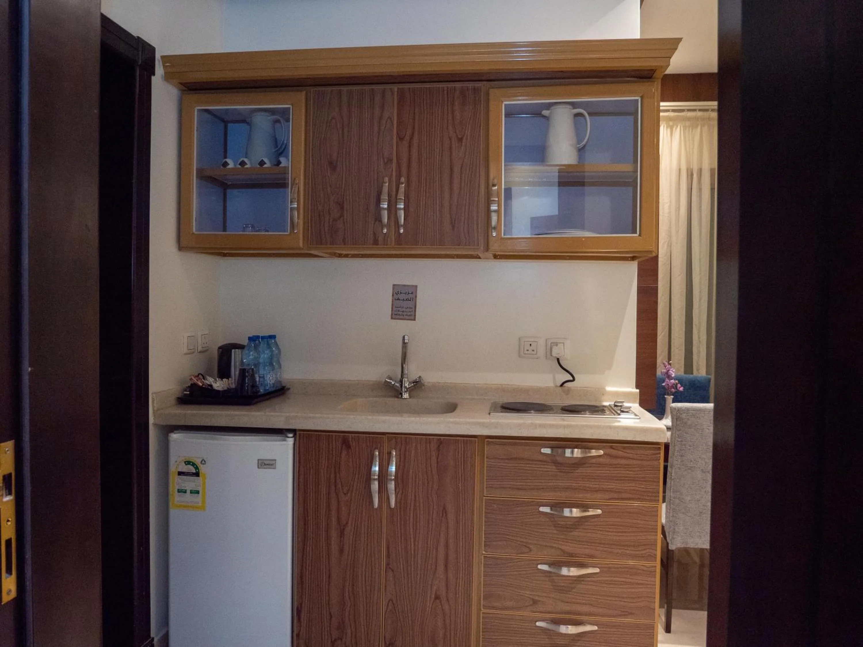 Kitchen or kitchenette in Innyar Hotel