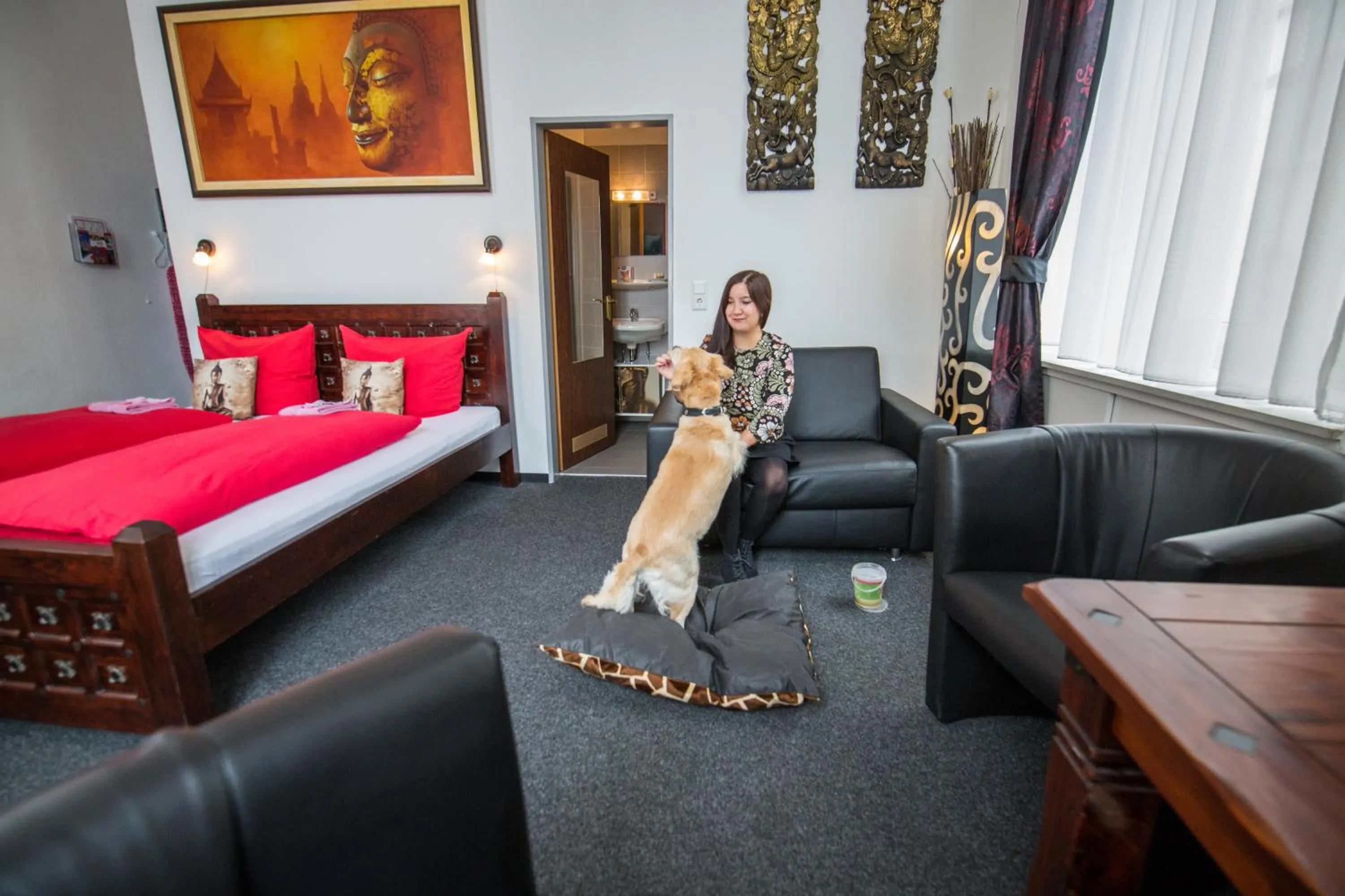 Bed in Aparthotel am Münzplatz