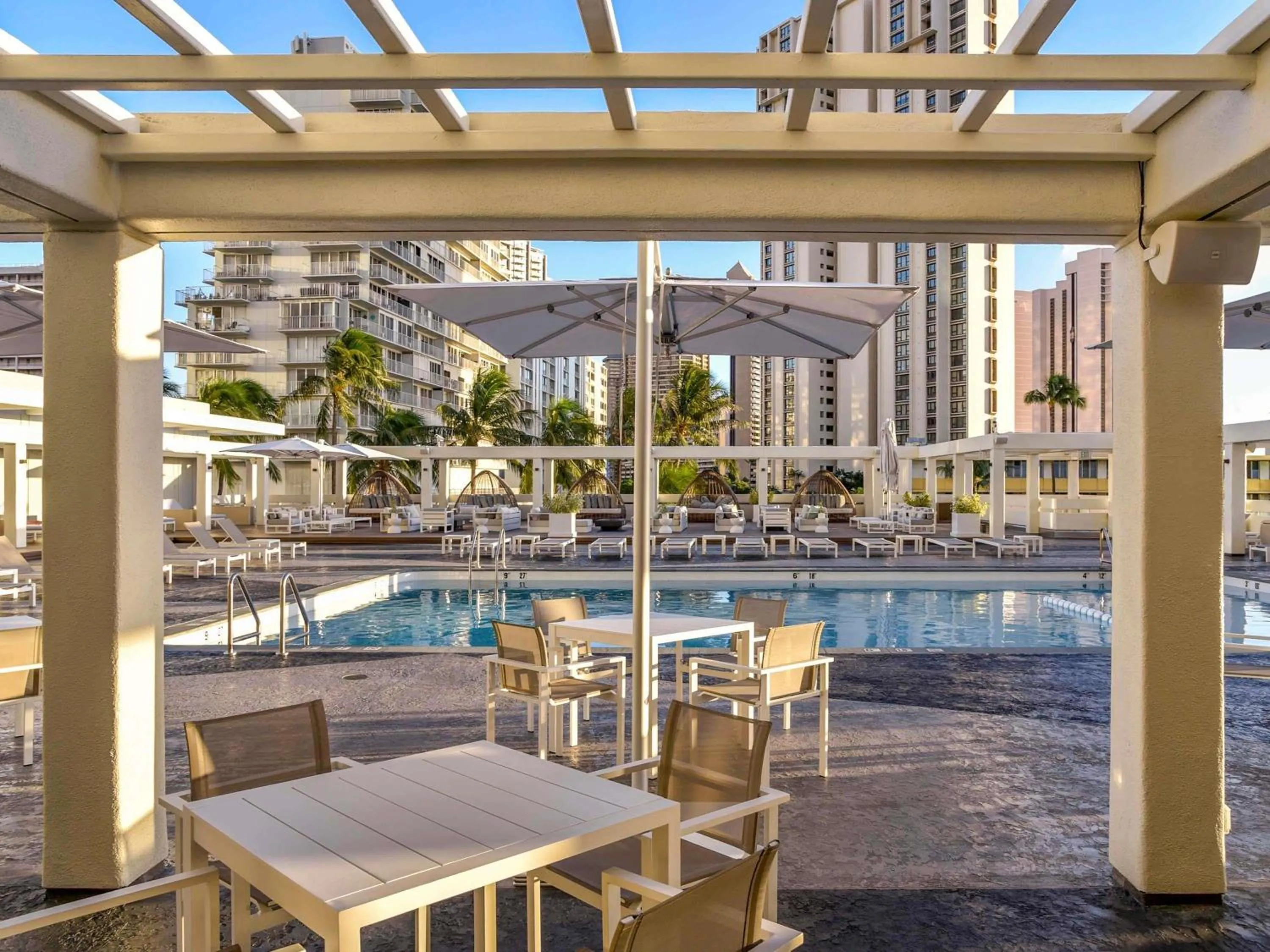 Pool view in Ala Moana Honolulu by Mantra