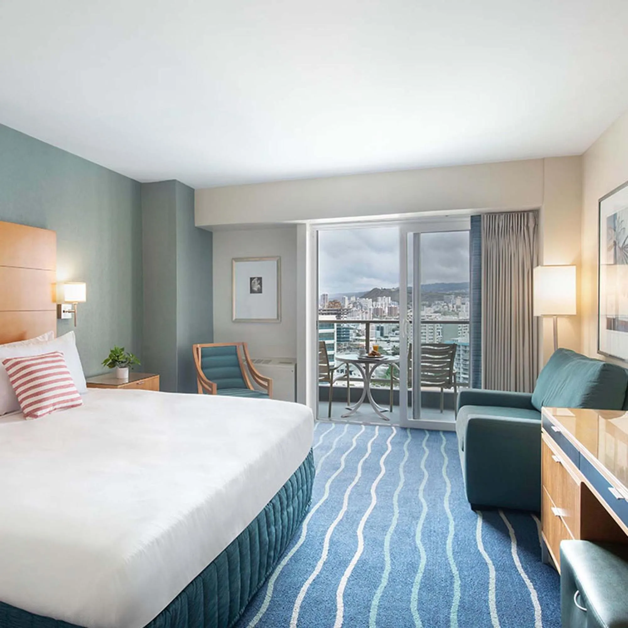 Bed in Ala Moana Honolulu by Mantra