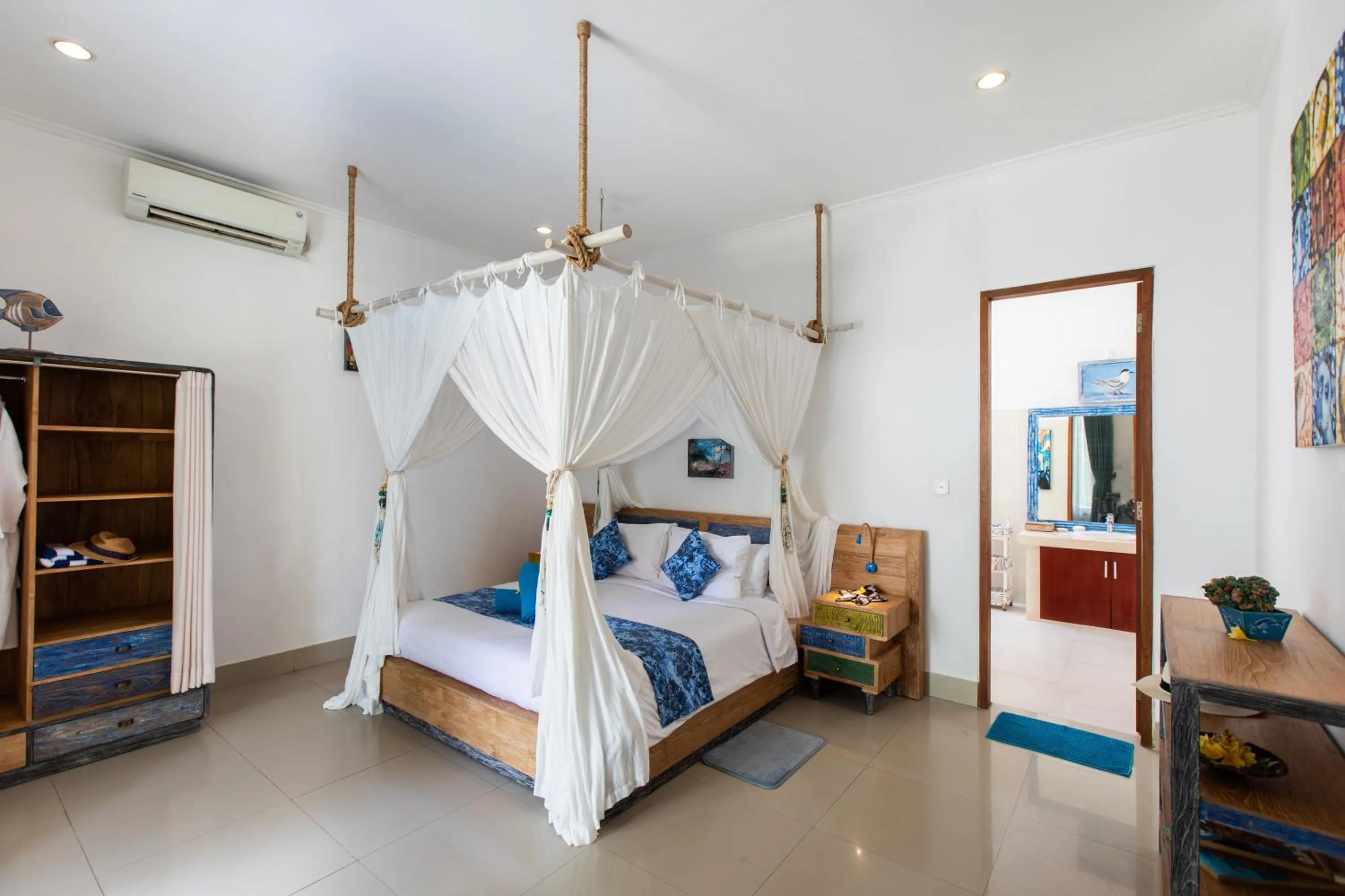 Bed in MasBro ART Villas