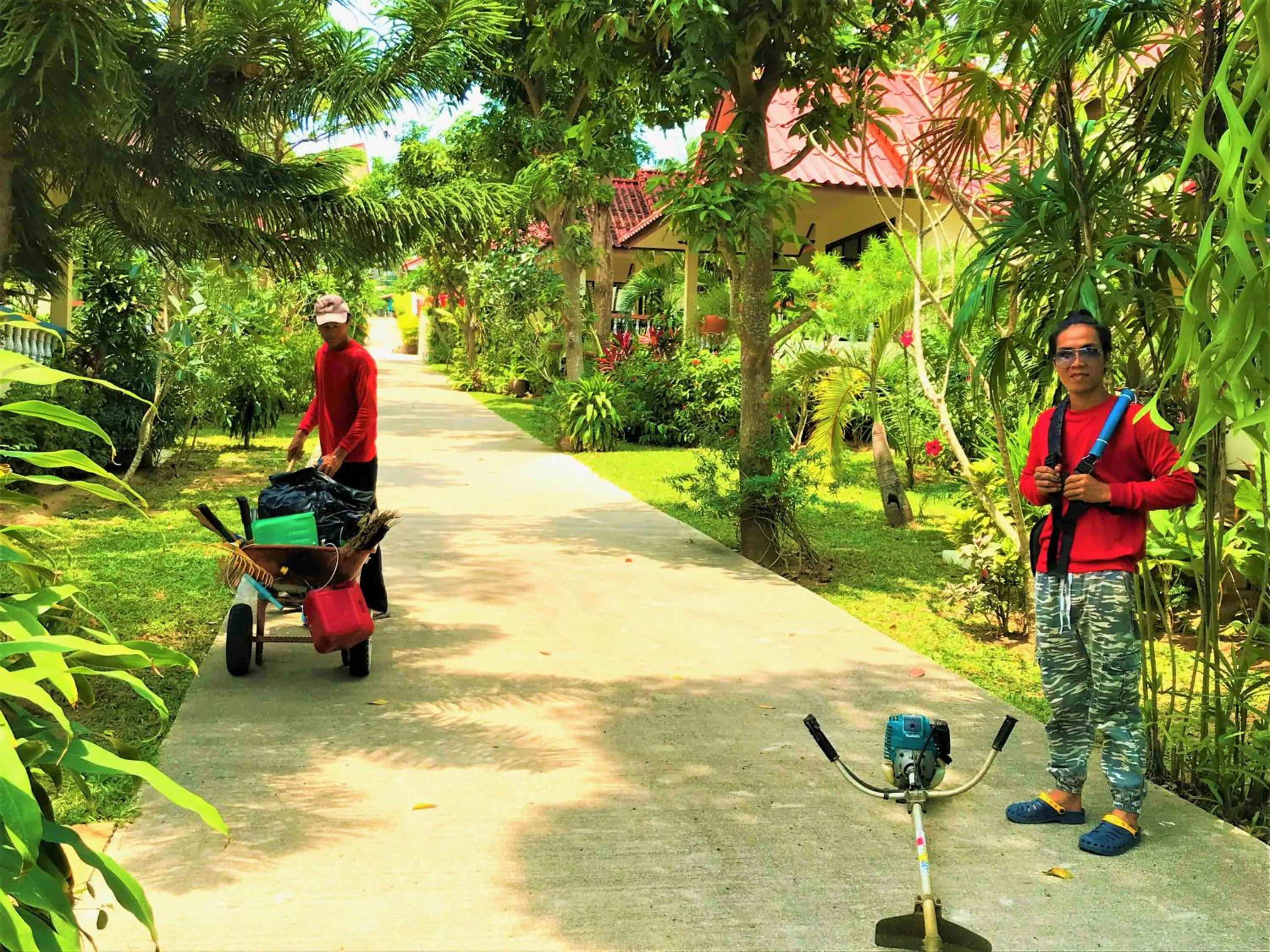 Garden view in Chor Chang Villa Resort