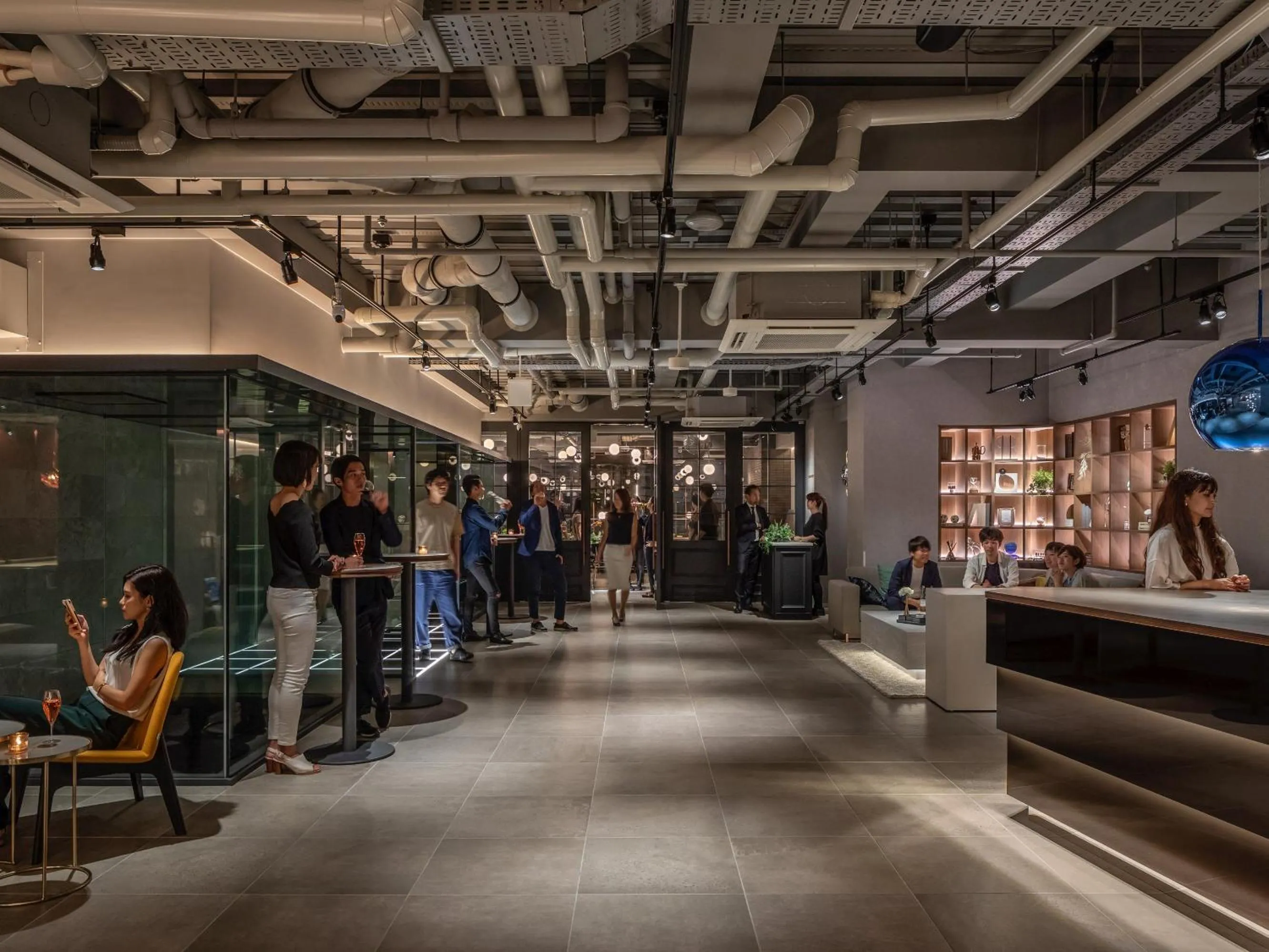 Lobby or reception in The Lively Osaka Honmachi