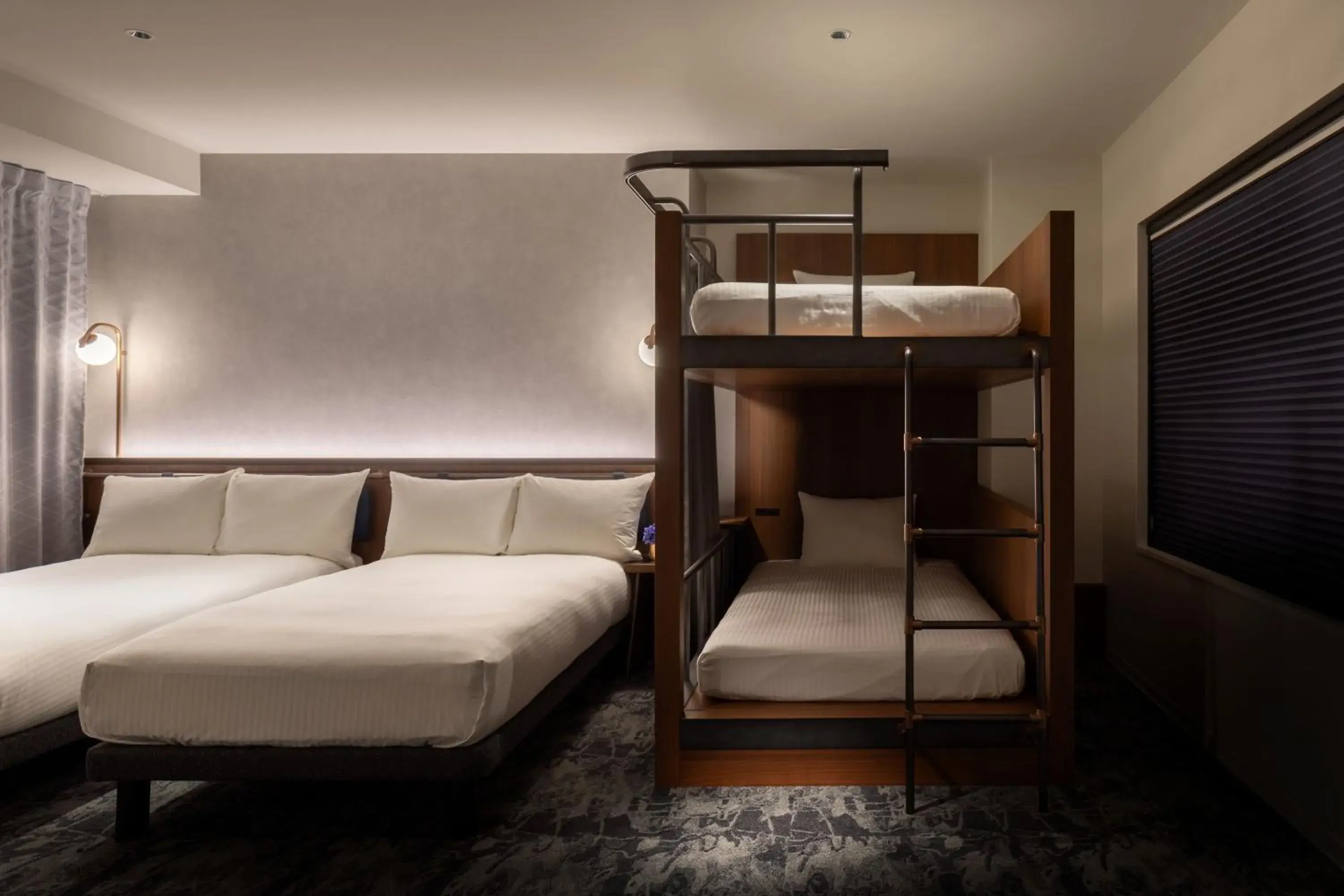 Bed in The Lively Osaka Honmachi Bed in The Lively Osaka Honmachi