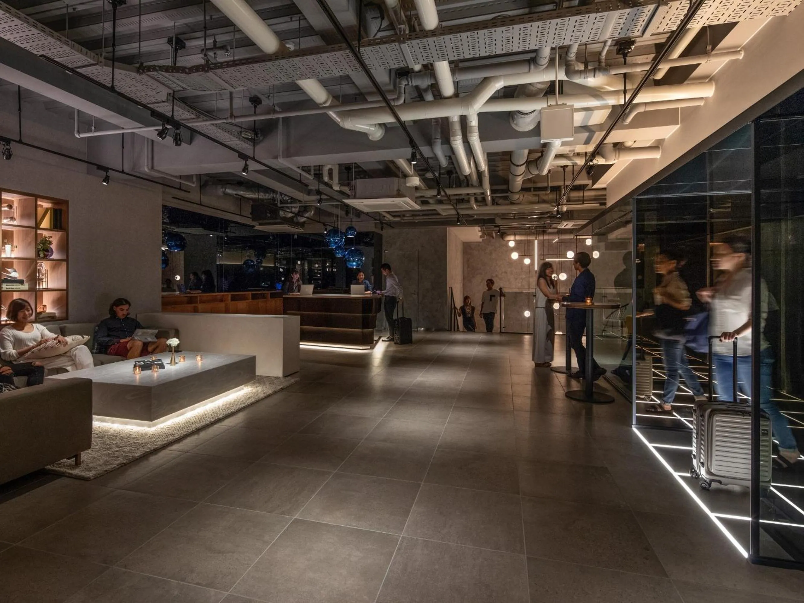 Lobby or reception in The Lively Osaka Honmachi