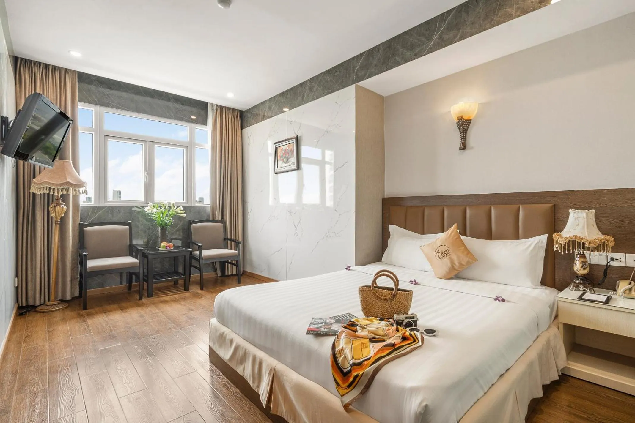 Bedroom, Bed in Eden Plaza Da Nang Hotel