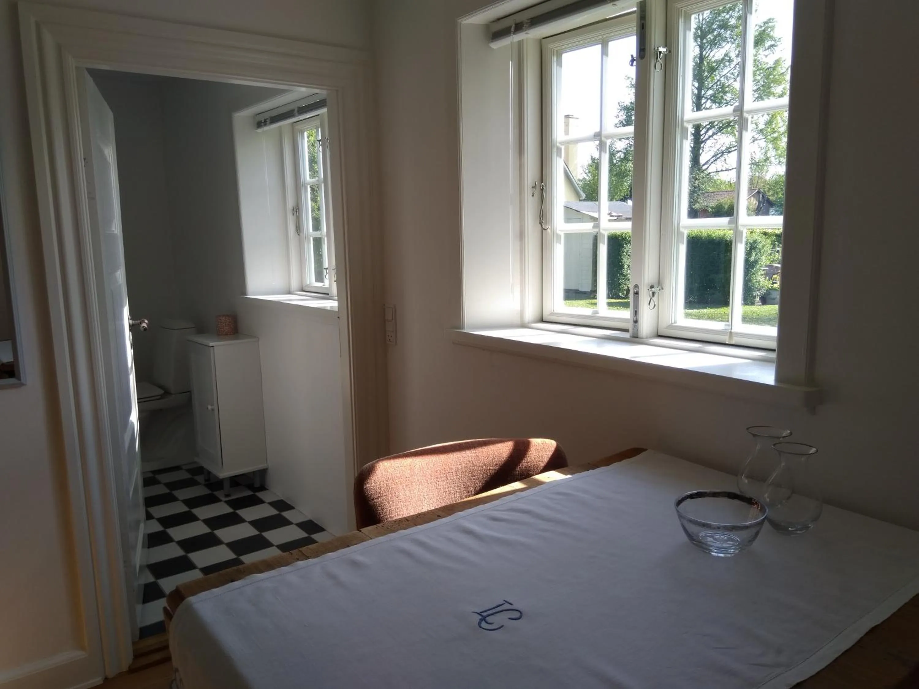 Bathroom, Bed in Baekgaarden B&B