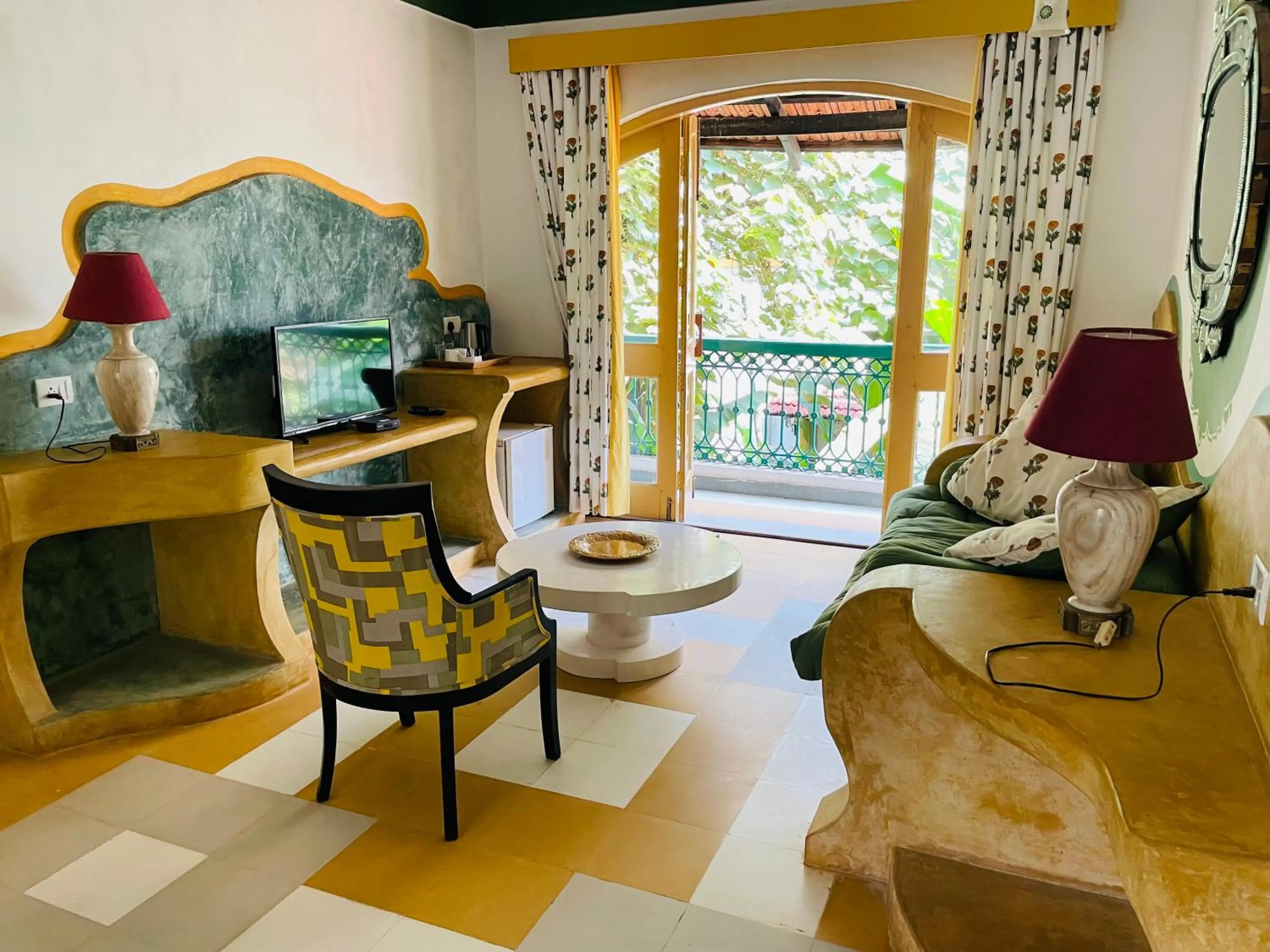 Seating area in Casa Anjuna