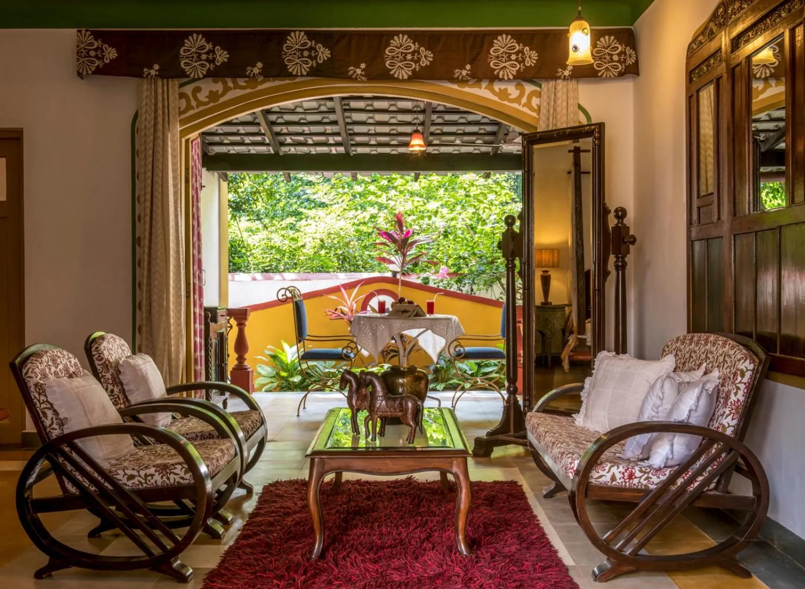 Seating area in Casa Anjuna