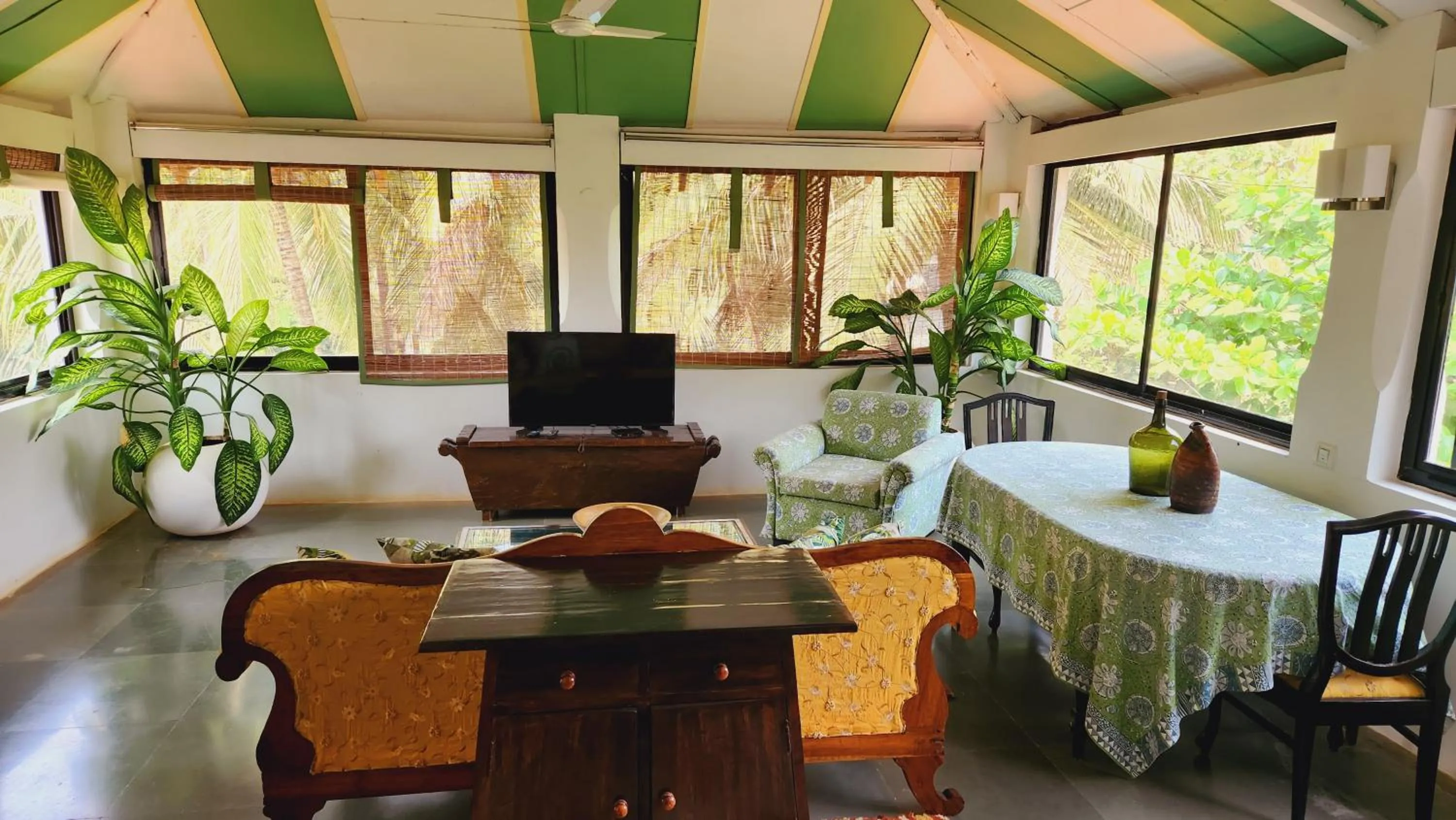 Seating area in Casa Anjuna