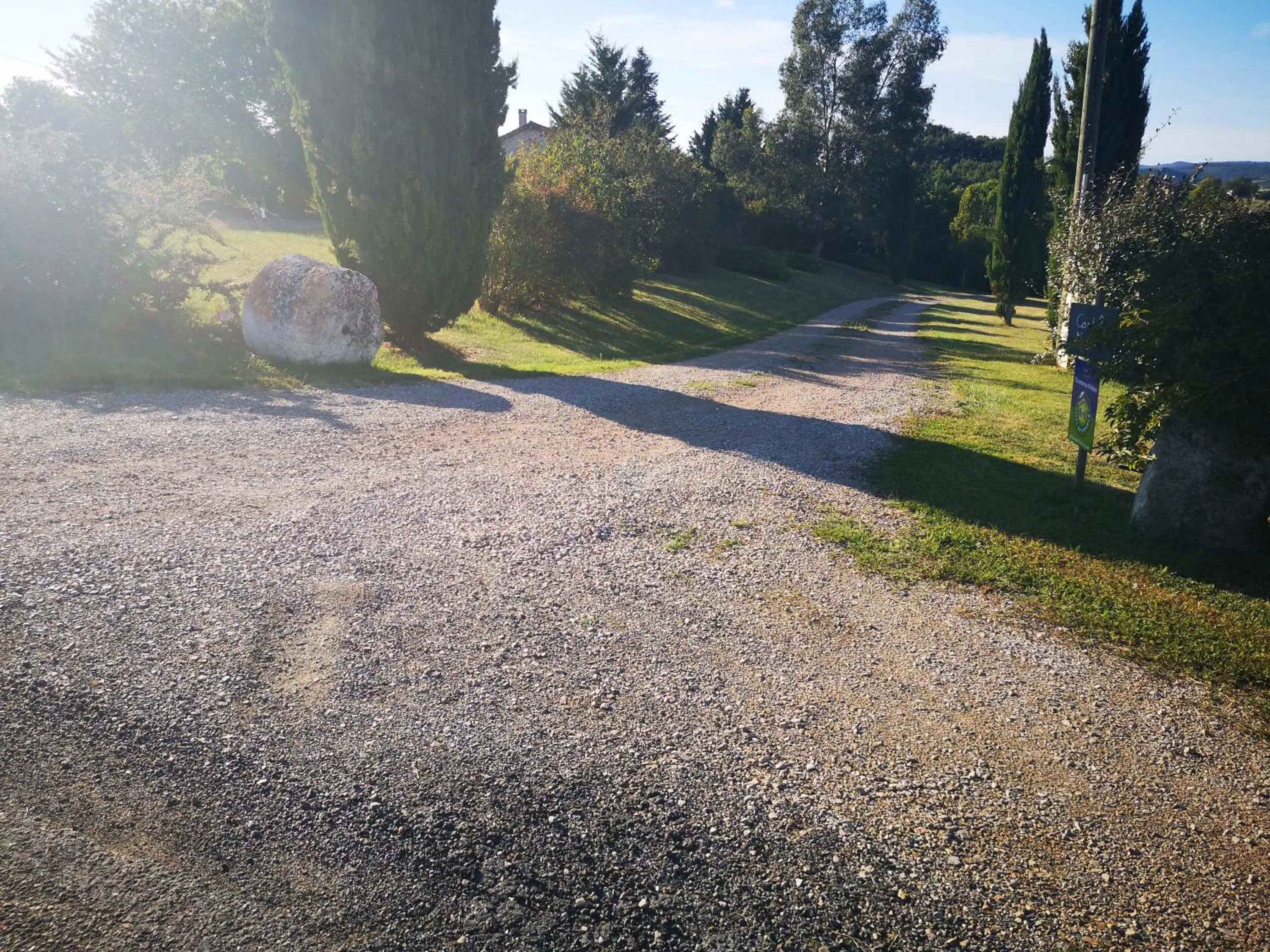 On site in Castel Mazars