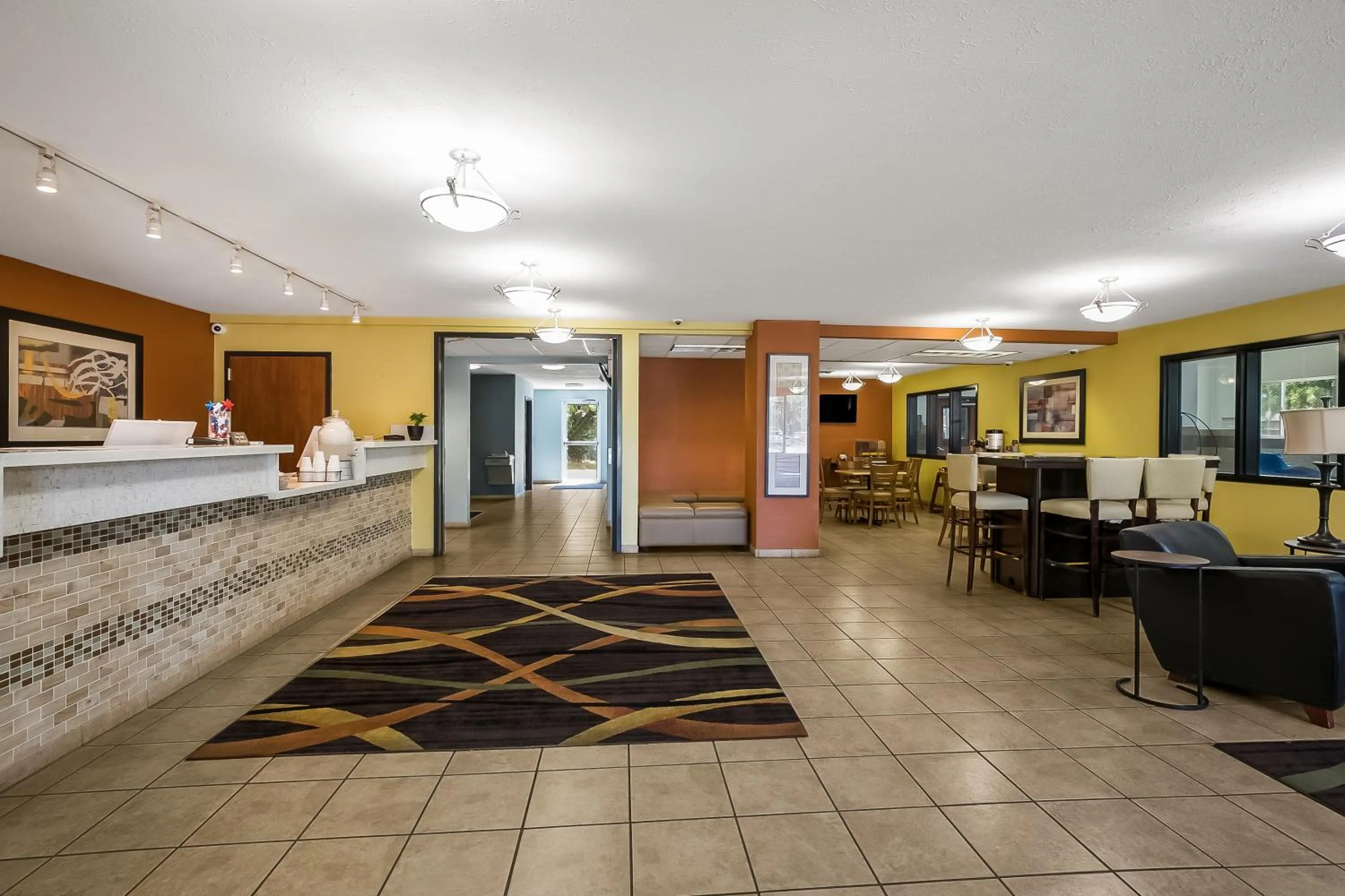 Lobby or reception in Americas Best Value Sandman Inn