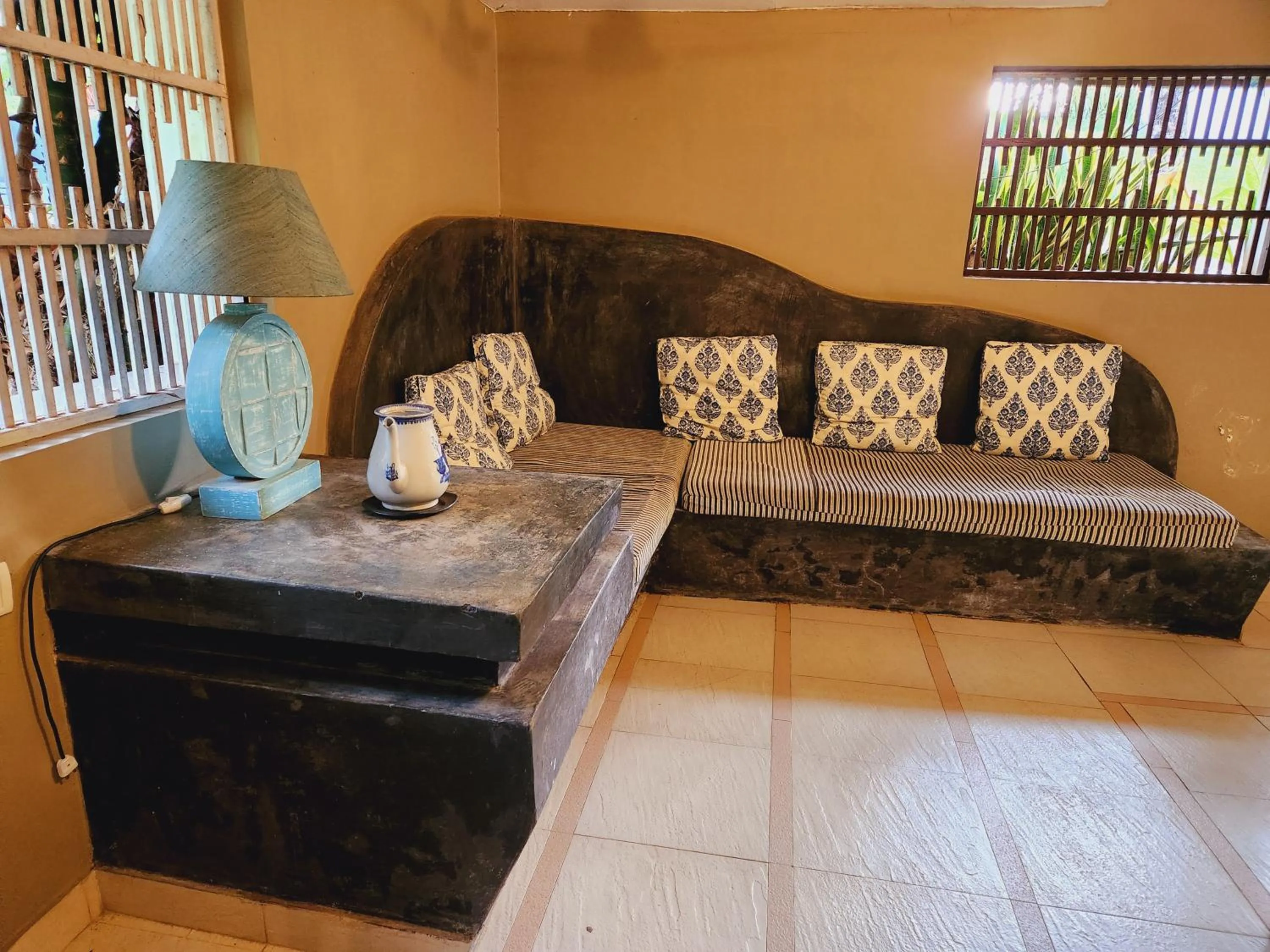 Seating area in Casa Vagator