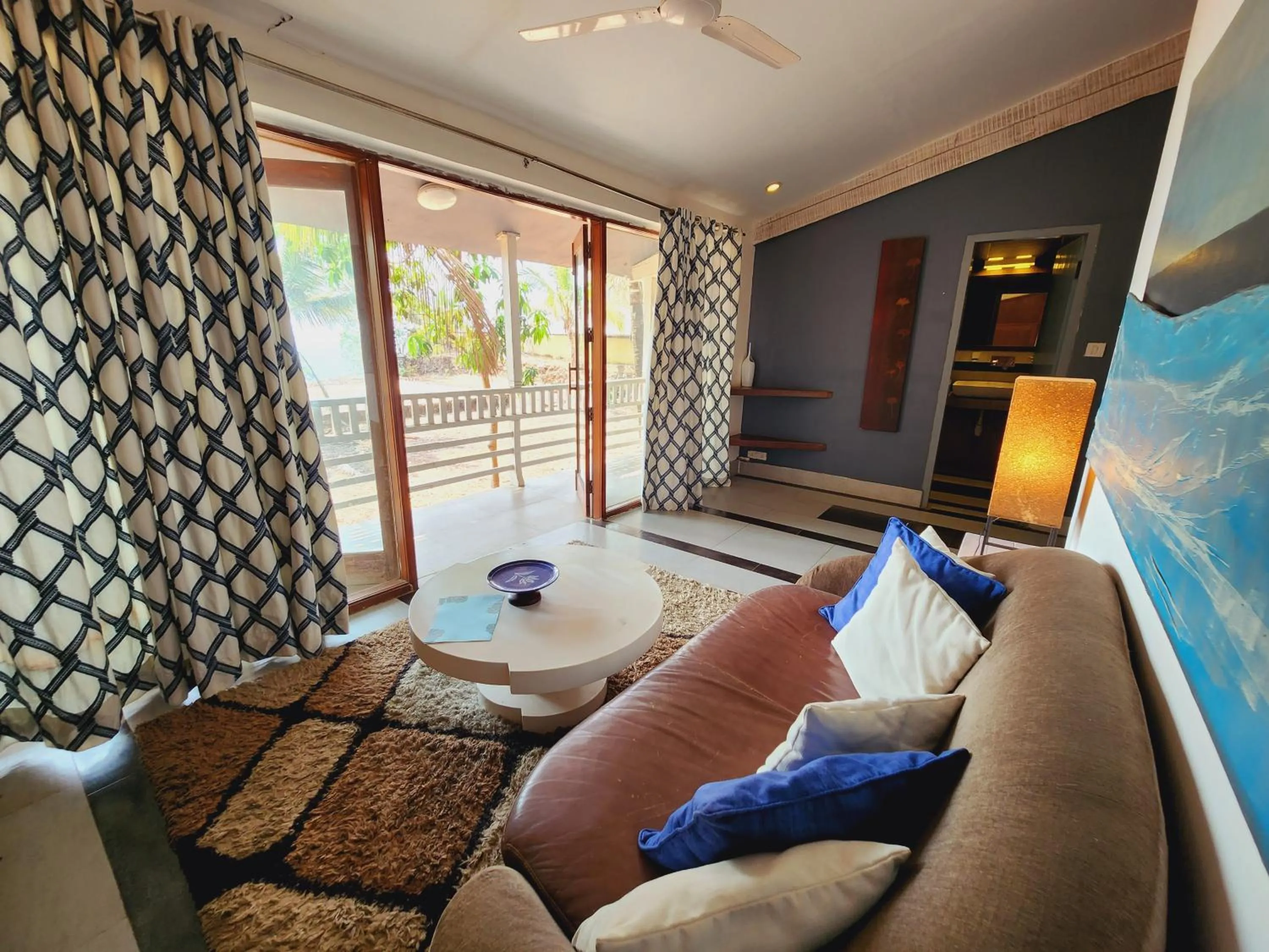 Seating area in Casa Vagator