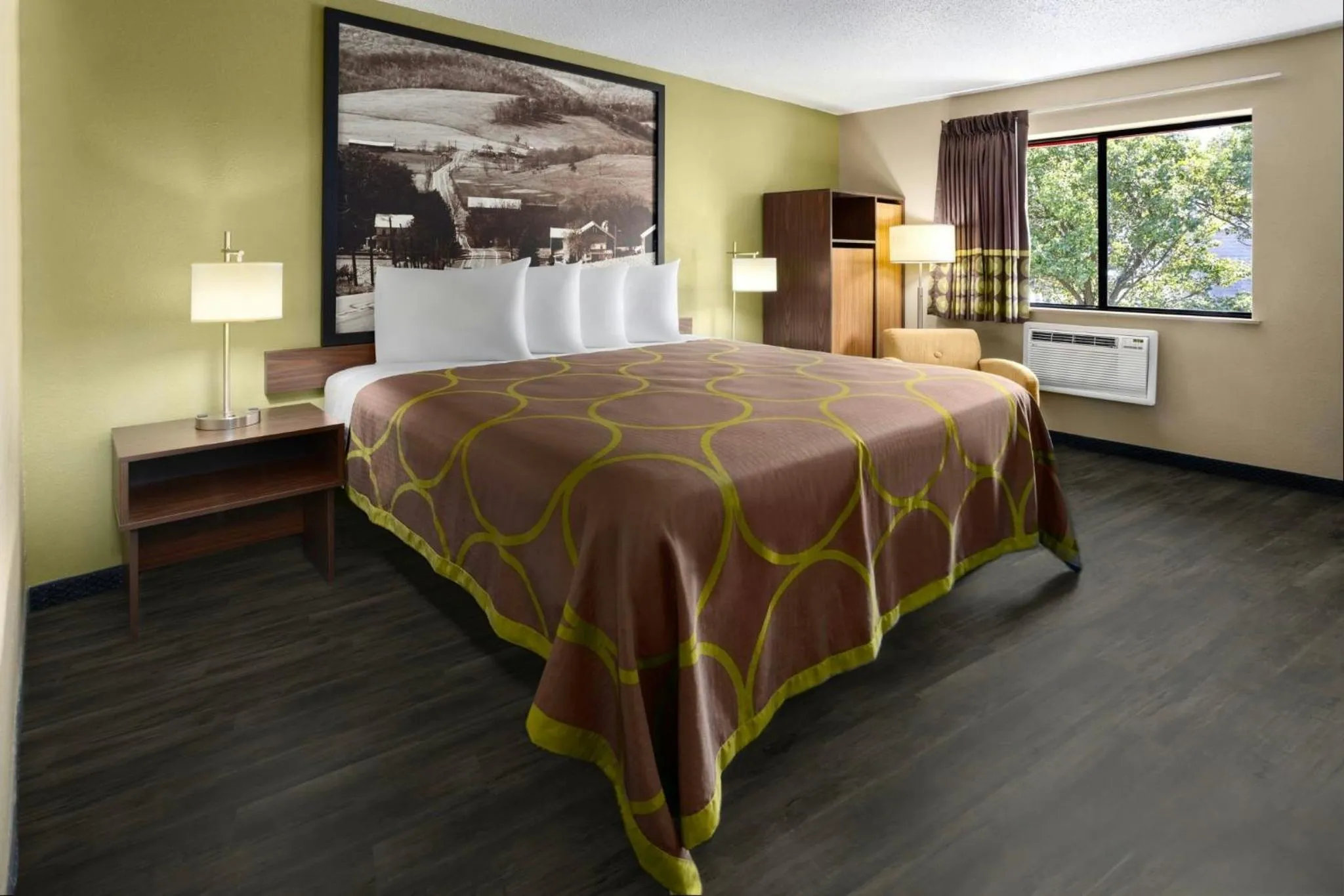 Bed in Super 8 by Wyndham St. Clairsville OH/Wheeling WV Area