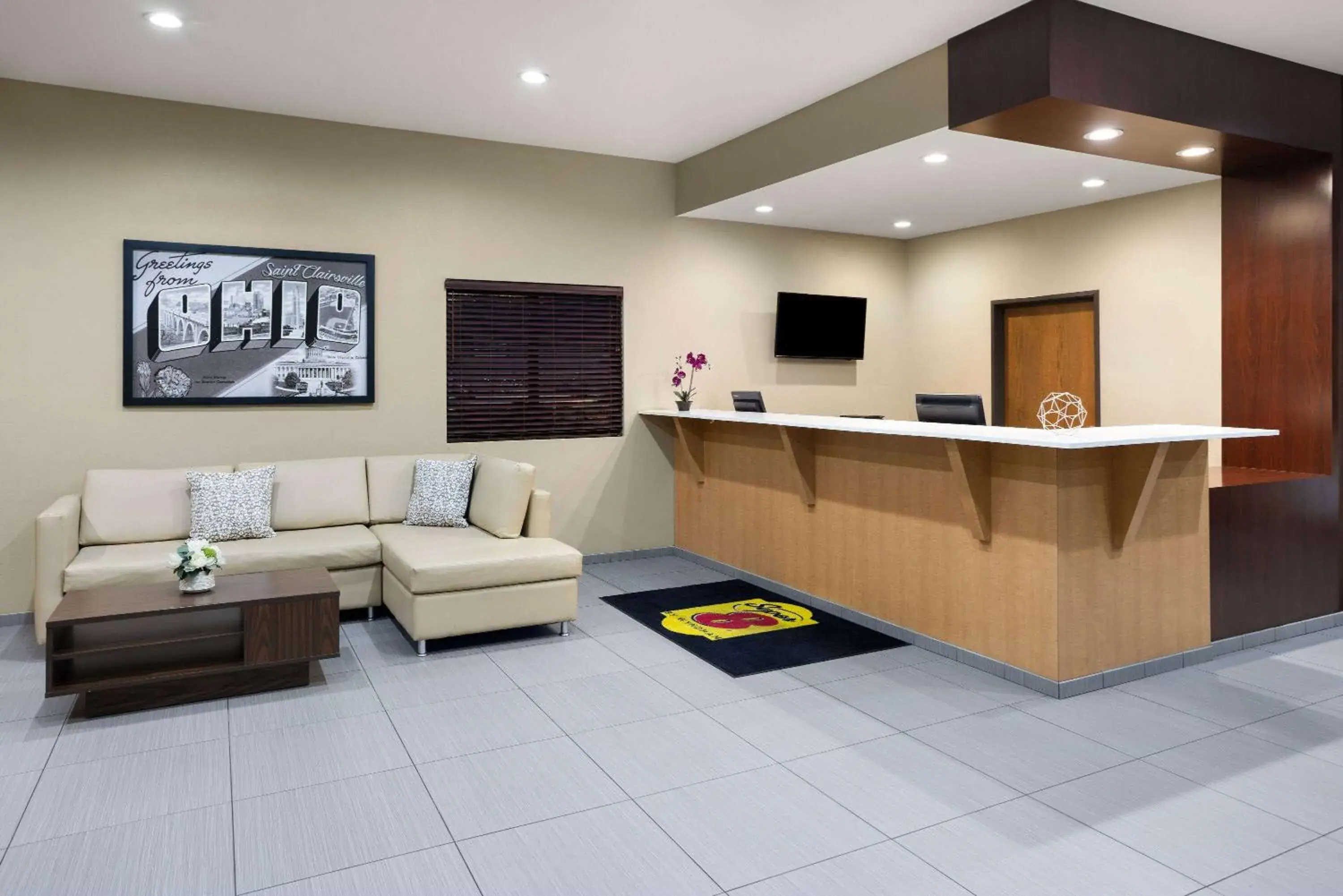 Lobby or reception in Super 8 by Wyndham St. Clairsville OH/Wheeling WV Area Lobby or reception in Super 8 by Wyndham St. Clairsville OH/Wheeling WV Area