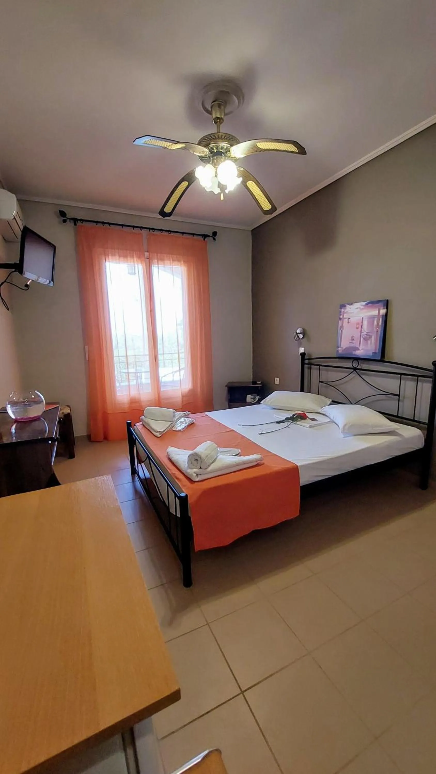 Bedroom, Bed in Araxovoli Studios - Aραξοβόλι Lefkada