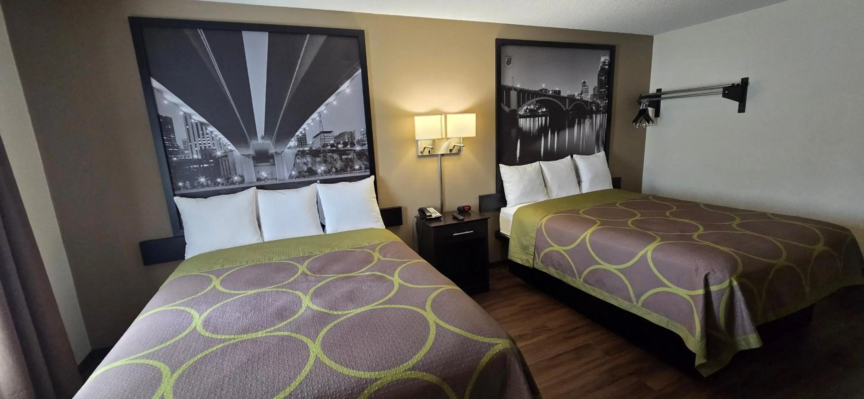 Bedroom, Bed in Super 8 by Wyndham Rogers Minnesota