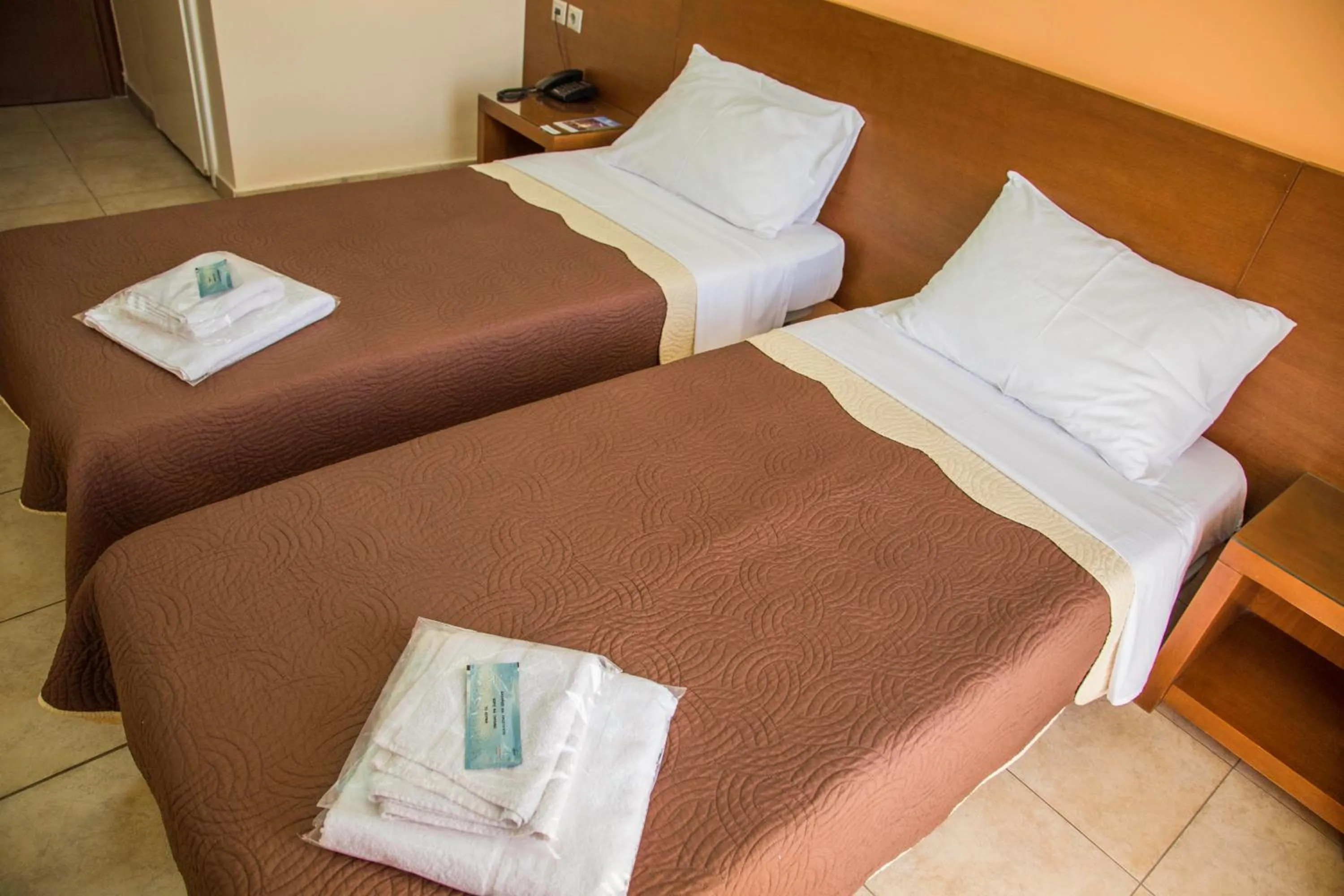 Bed in Hotel Giorgio