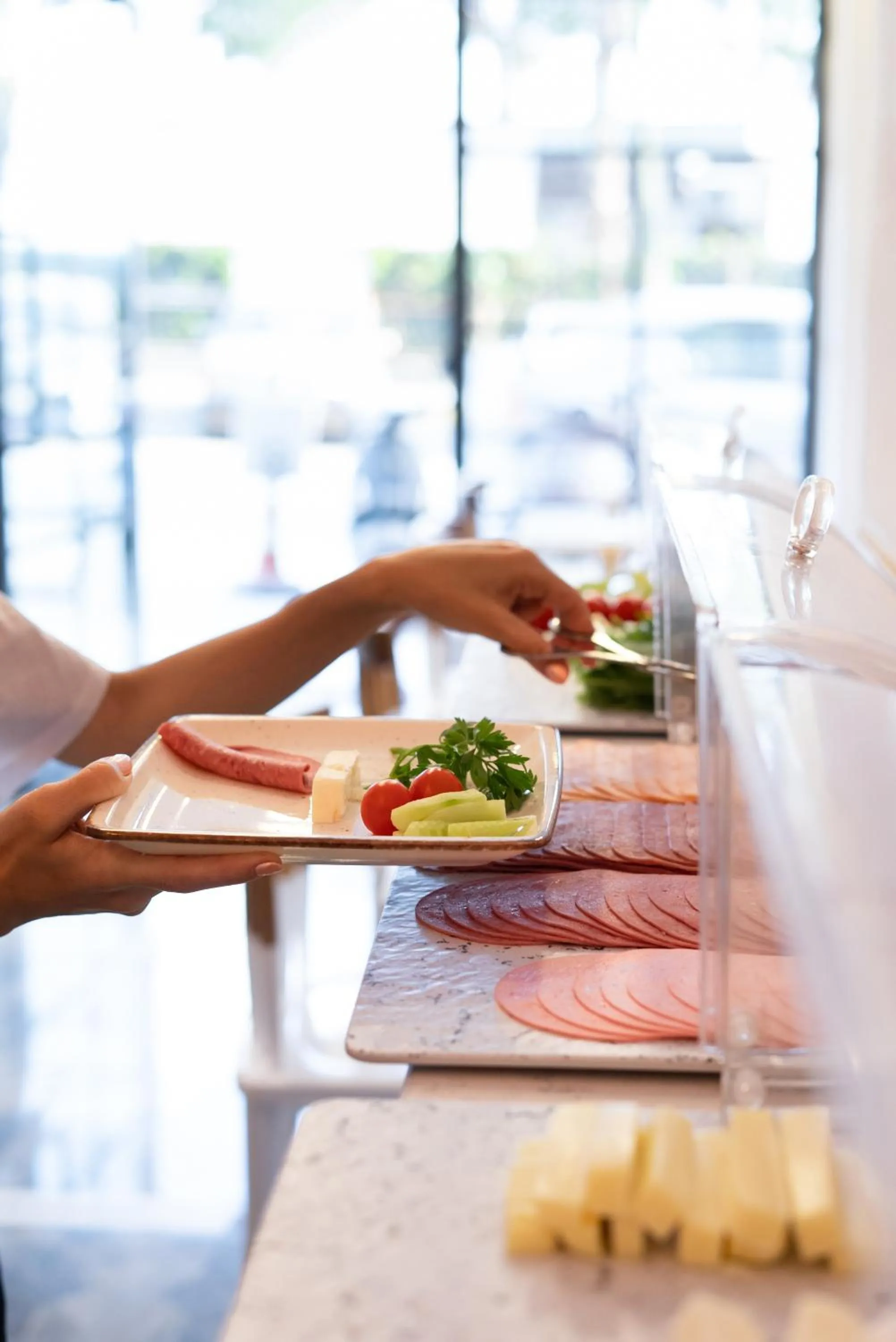 Buffet breakfast in LAFARINE HOTEL