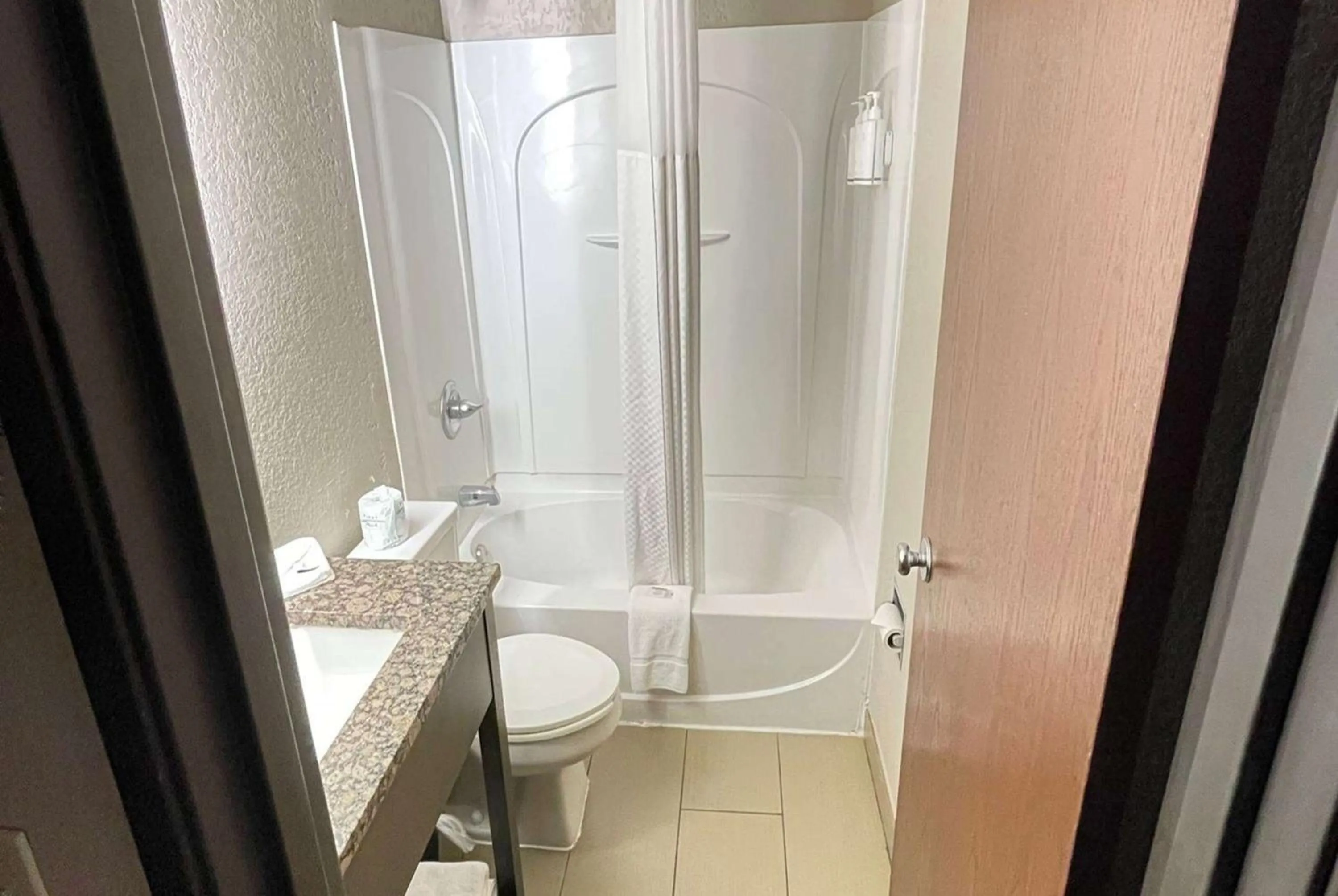 Bathroom in Super 8 by Wyndham Ithaca