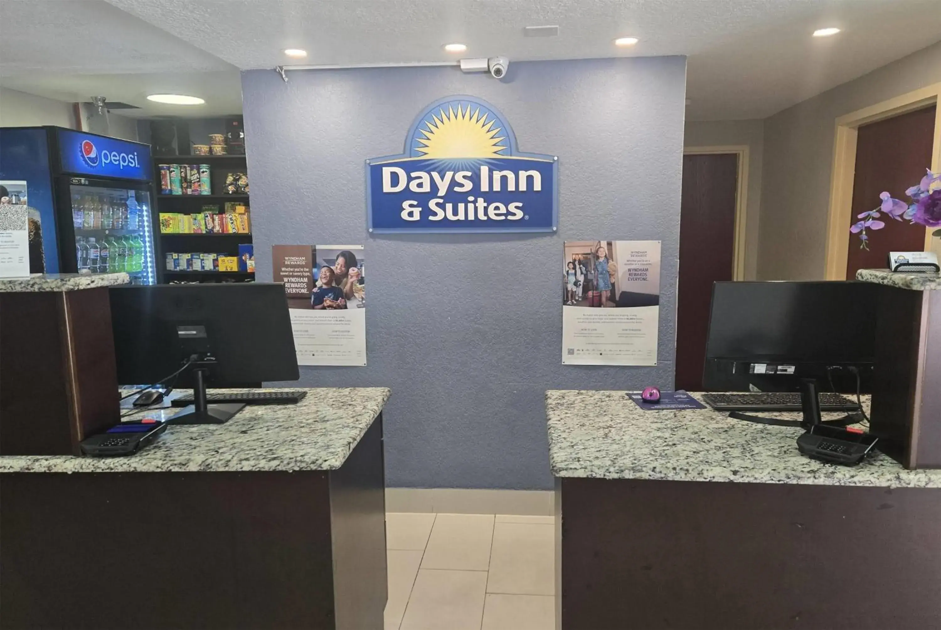 Lobby or reception in Days Inn & Suites by Wyndham Tampa/Raymond James Stadium Lobby or reception in Days Inn & Suites by Wyndham Tampa/Raymond James Stadium