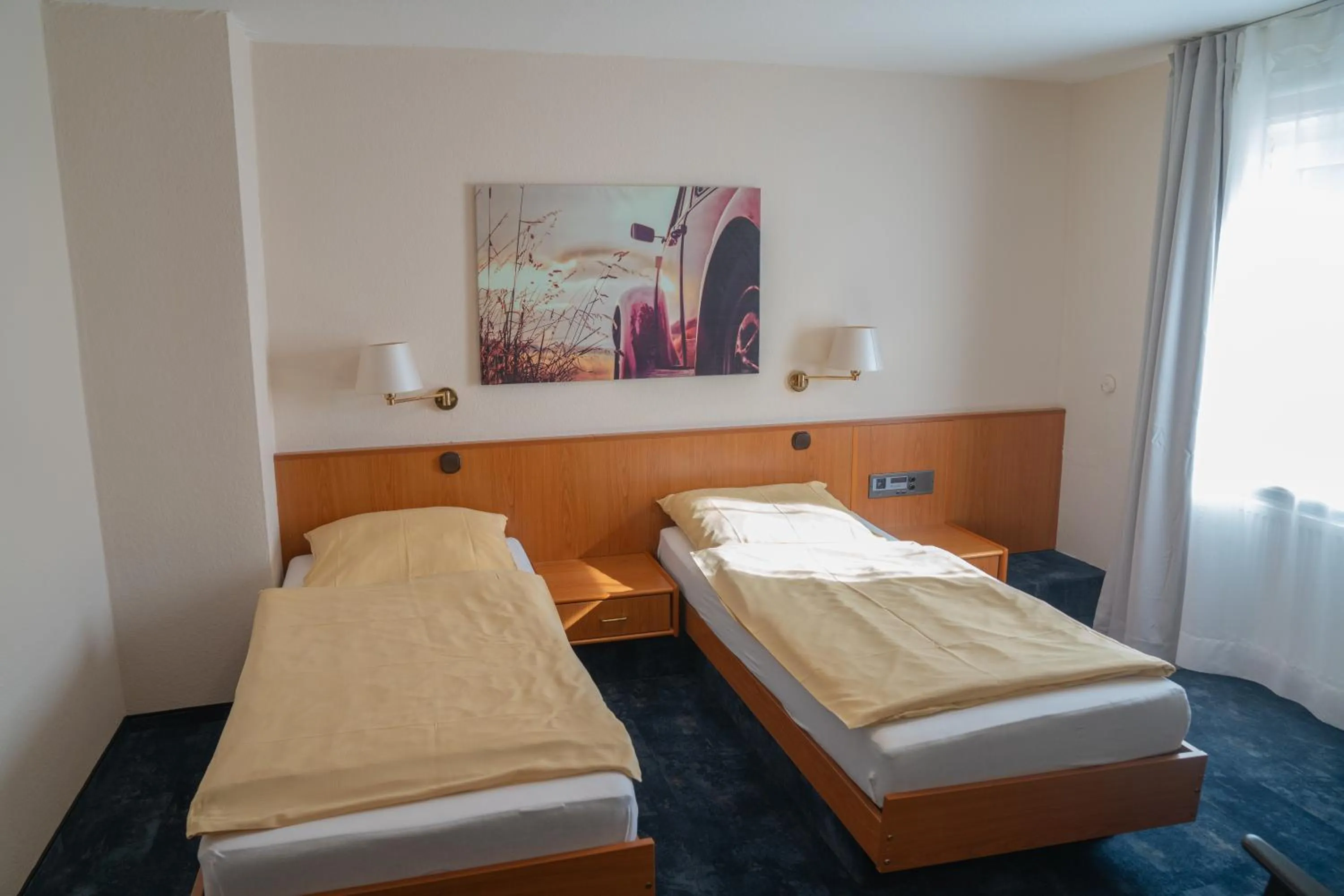 Bed in Hotel zum Grafen Hallermunt