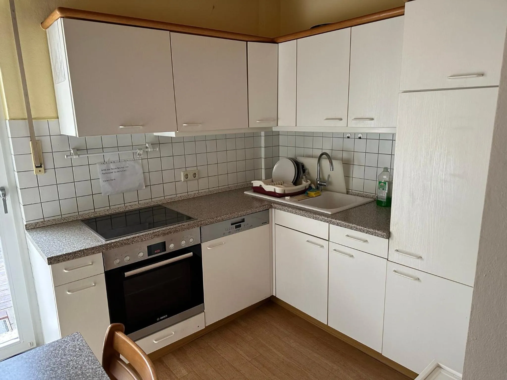 Kitchen or kitchenette in Hotel zum Grafen Hallermunt