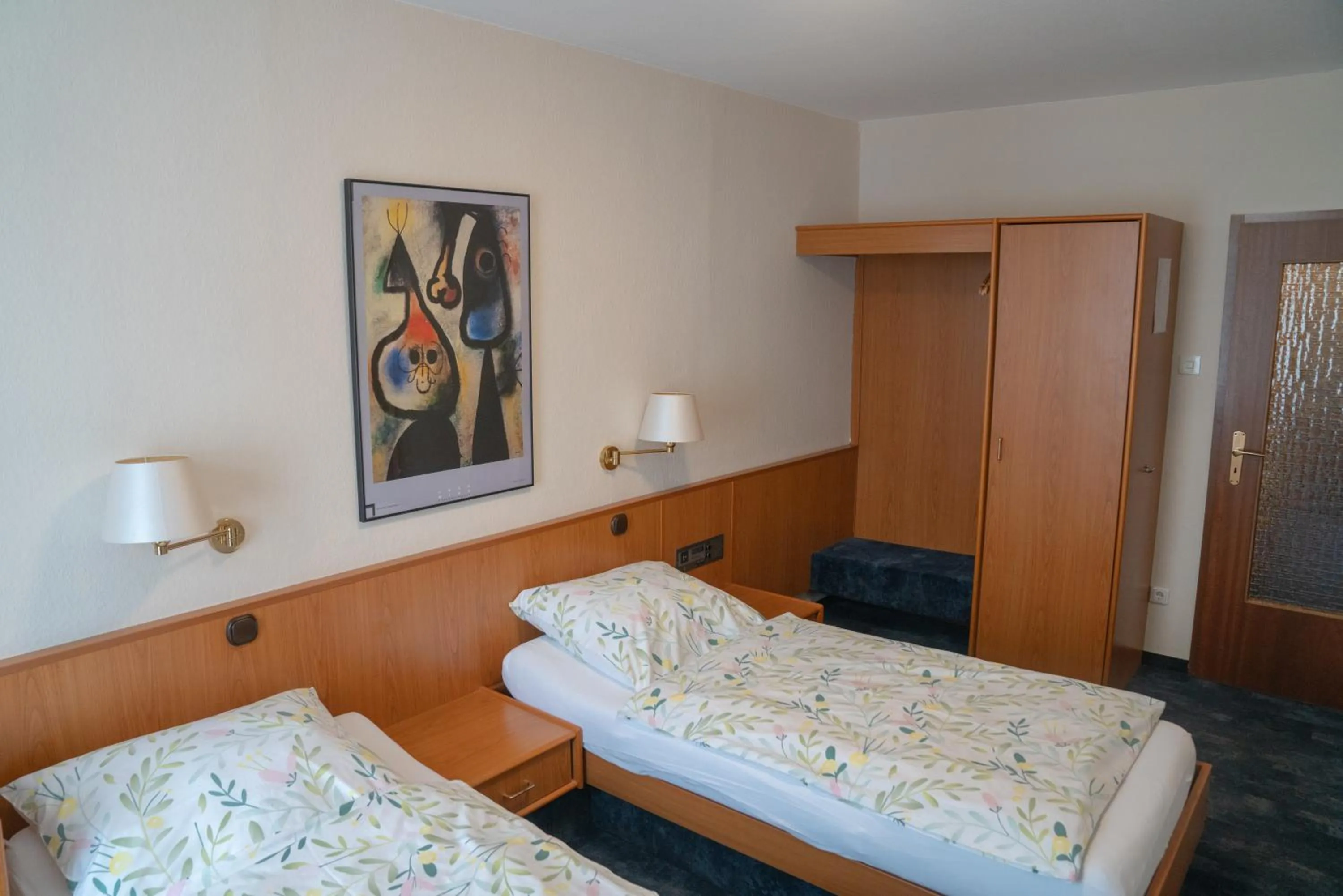 Bed in Hotel zum Grafen Hallermunt