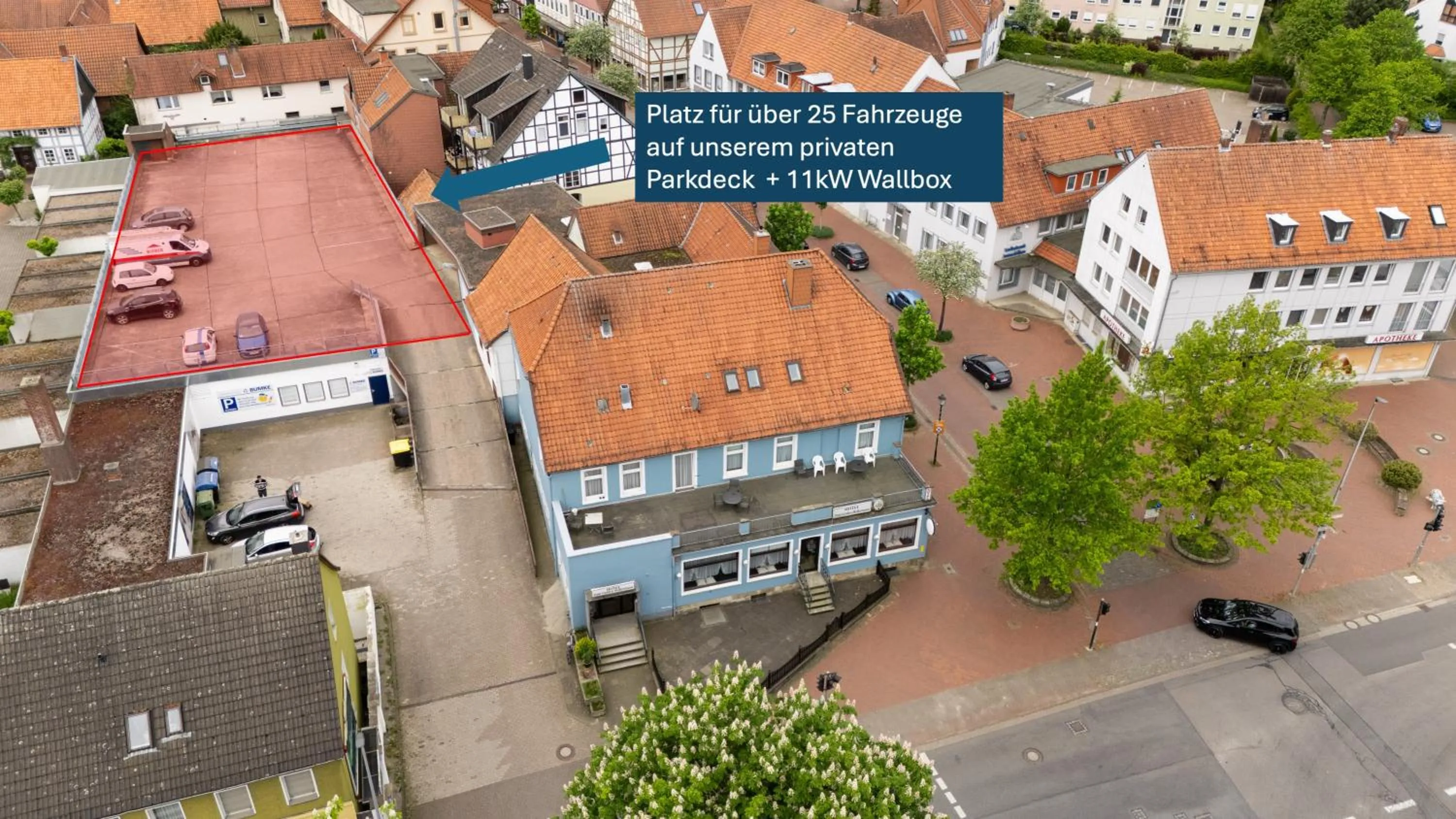 Property building in Hotel zum Grafen Hallermunt