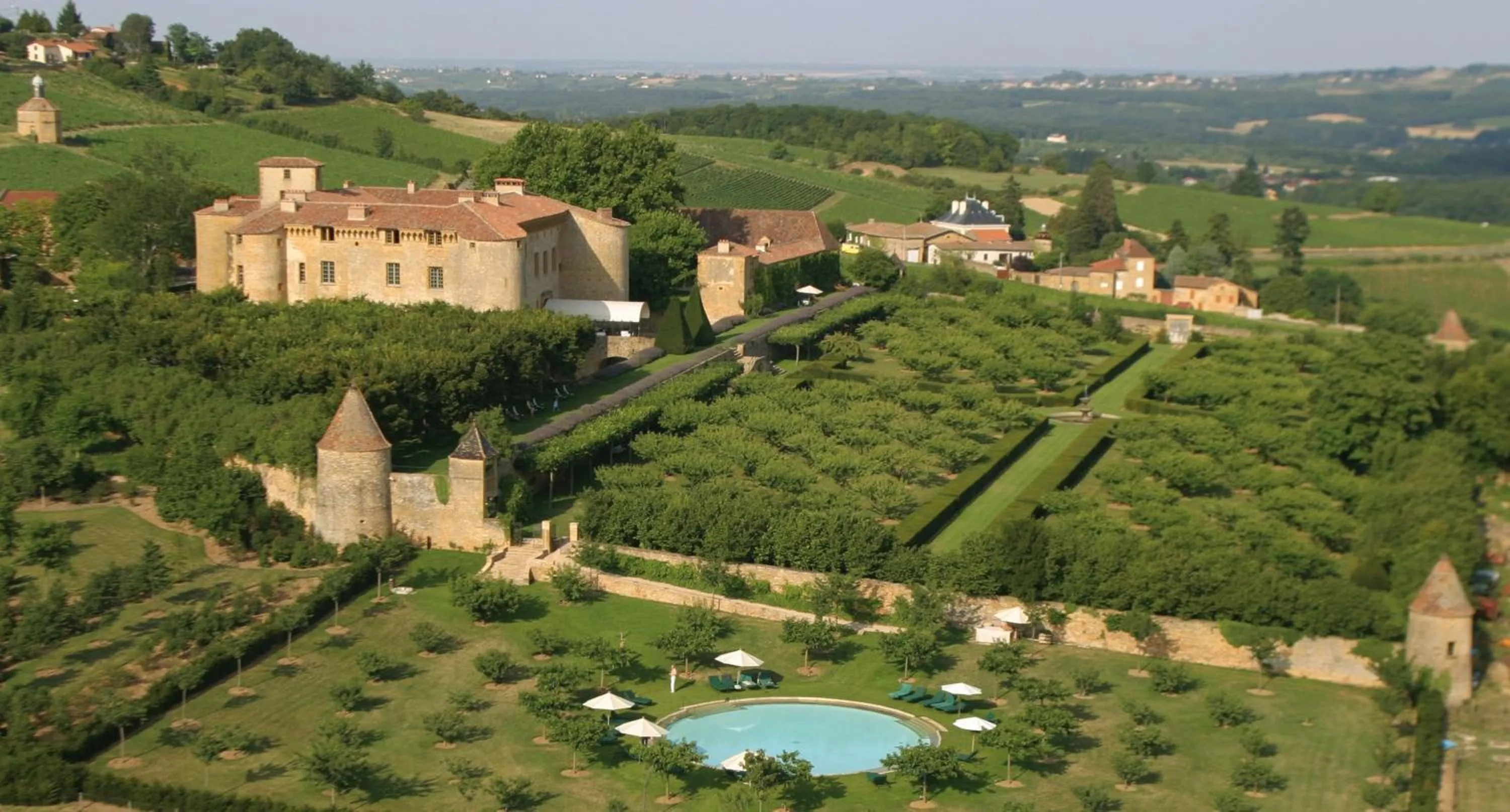Bird's eye view in Château de Bagnols