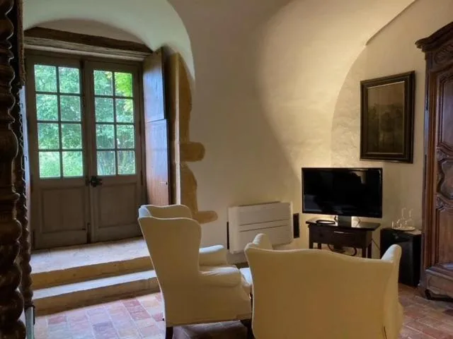Seating area in Château de Bagnols