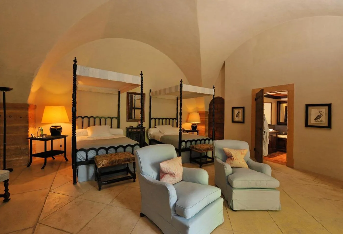 Seating area in Château de Bagnols