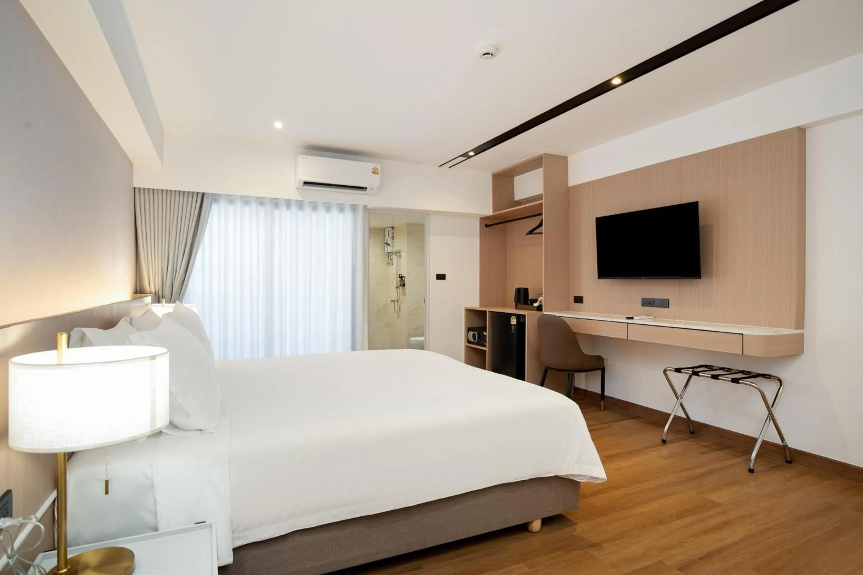 Bed in P-Park Hotel Bangkok