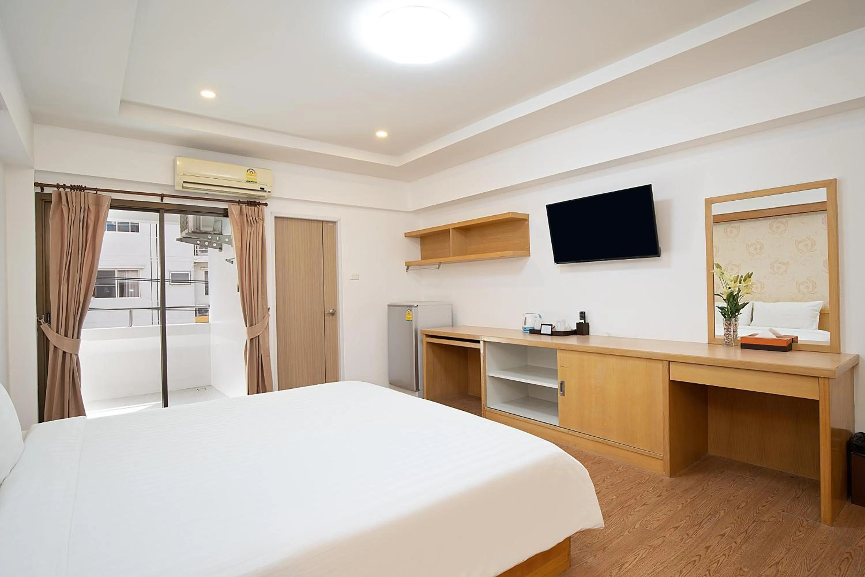 Bed in P-Park Hotel Bangkok