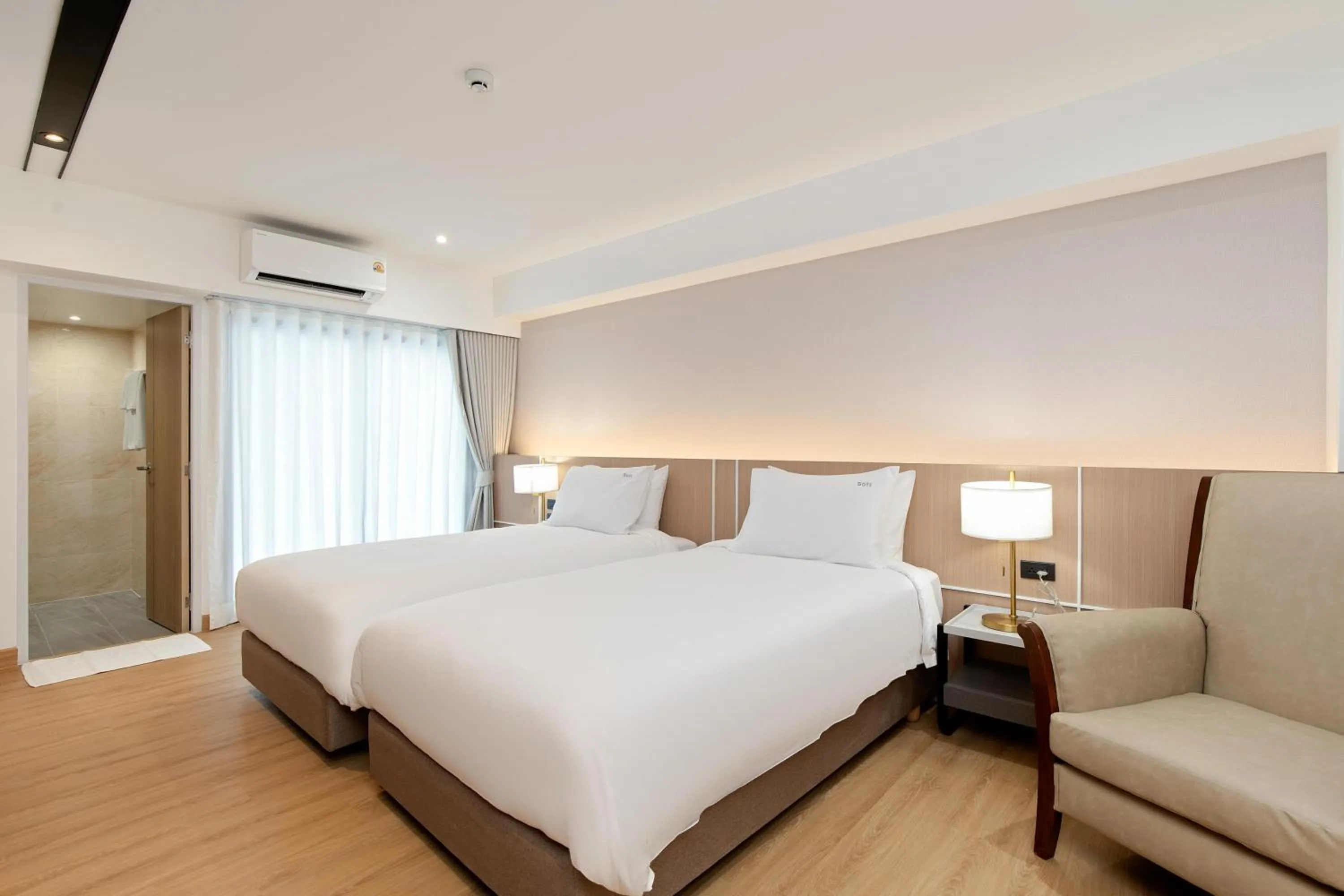 Bed in P-Park Hotel Bangkok