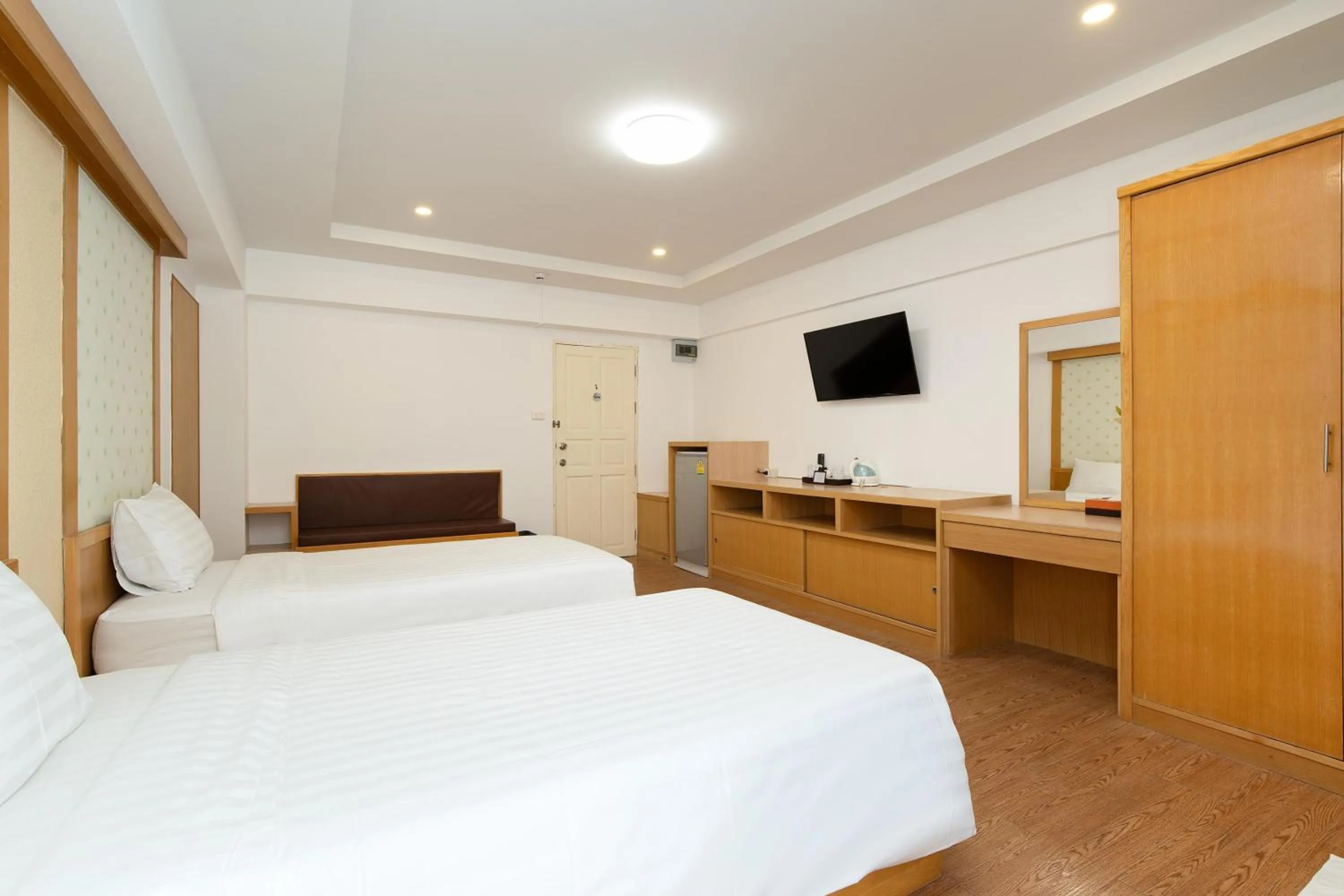 Bed in P-Park Hotel Bangkok