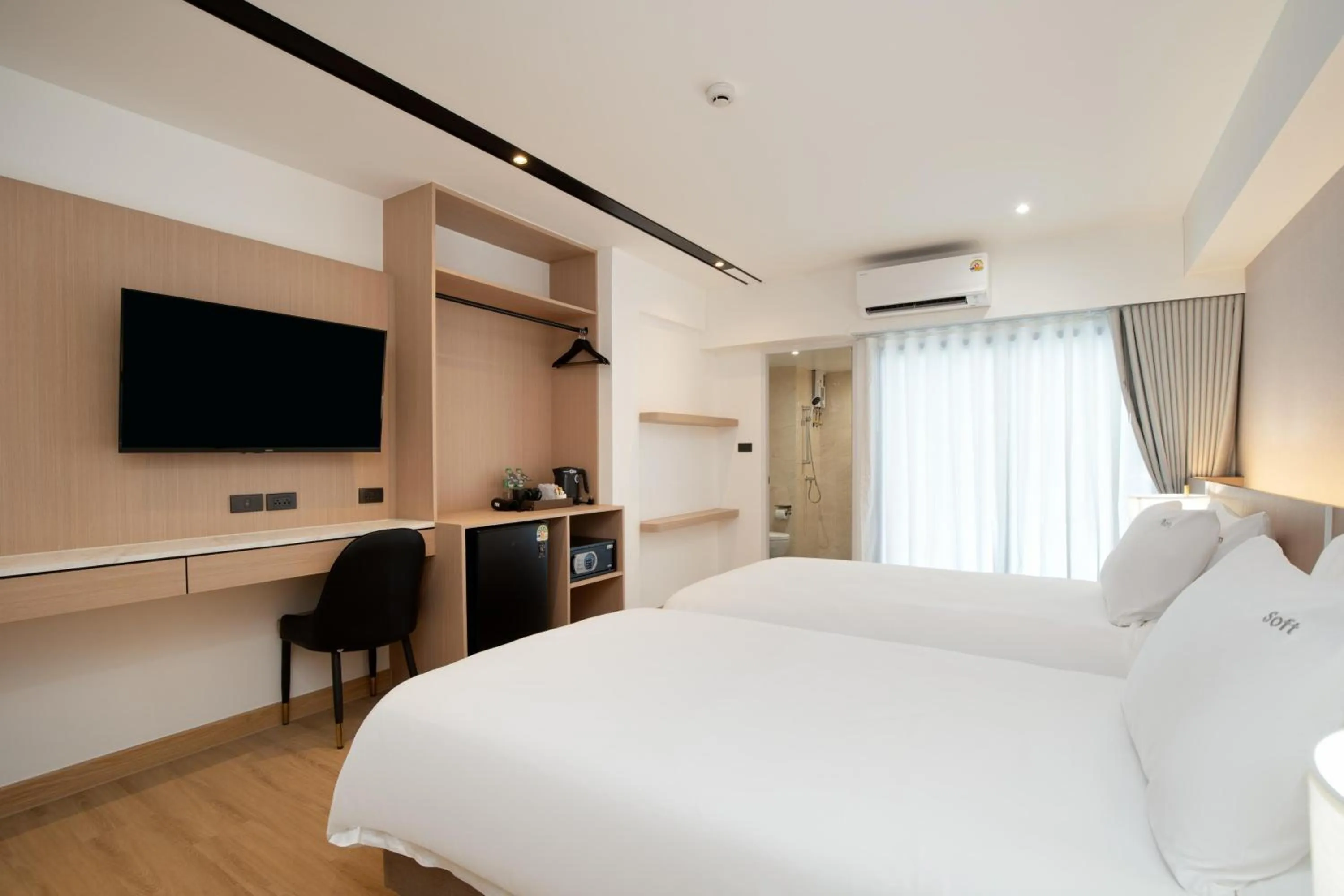 Bed in P-Park Hotel Bangkok