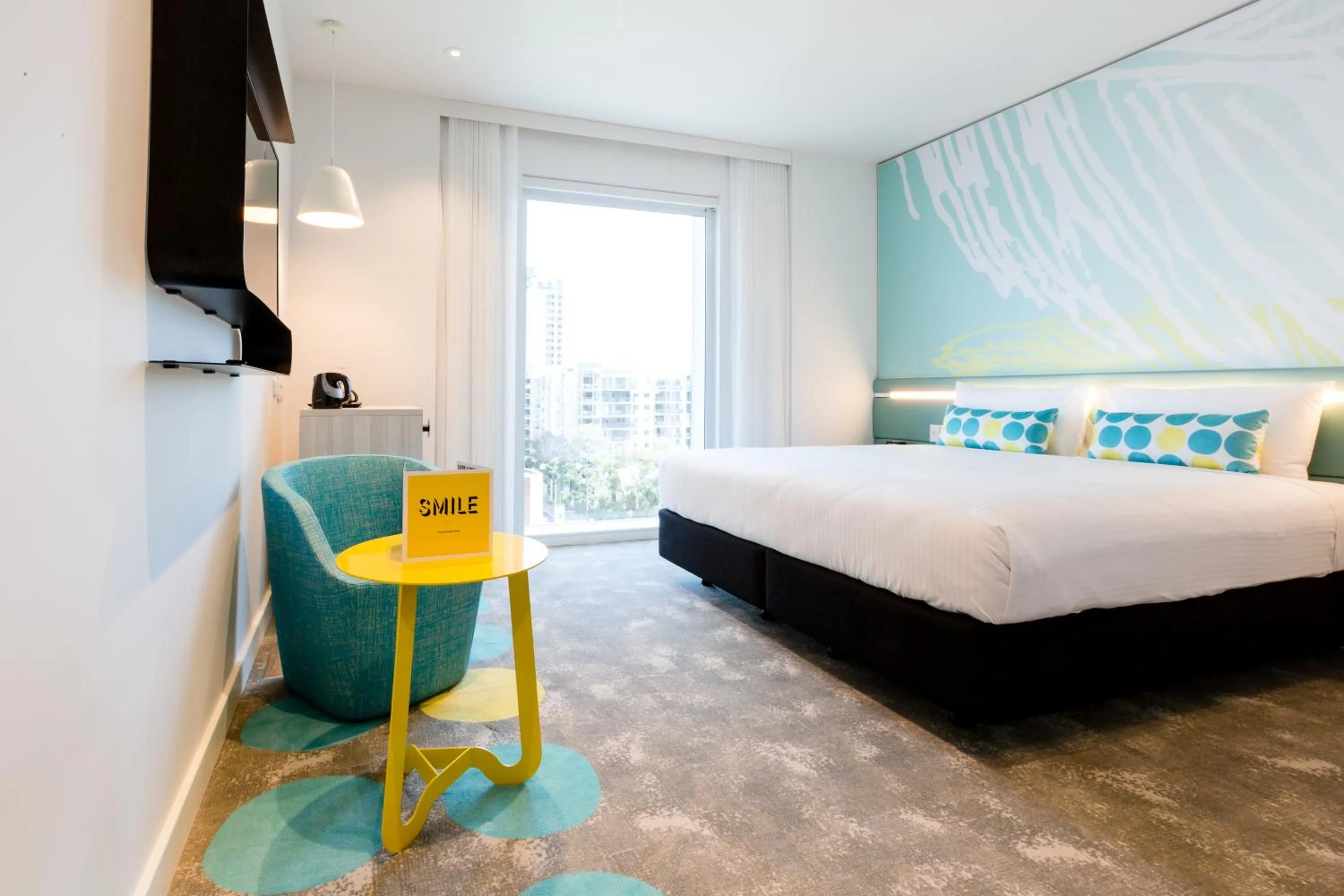 Bed in ibis Styles East Perth