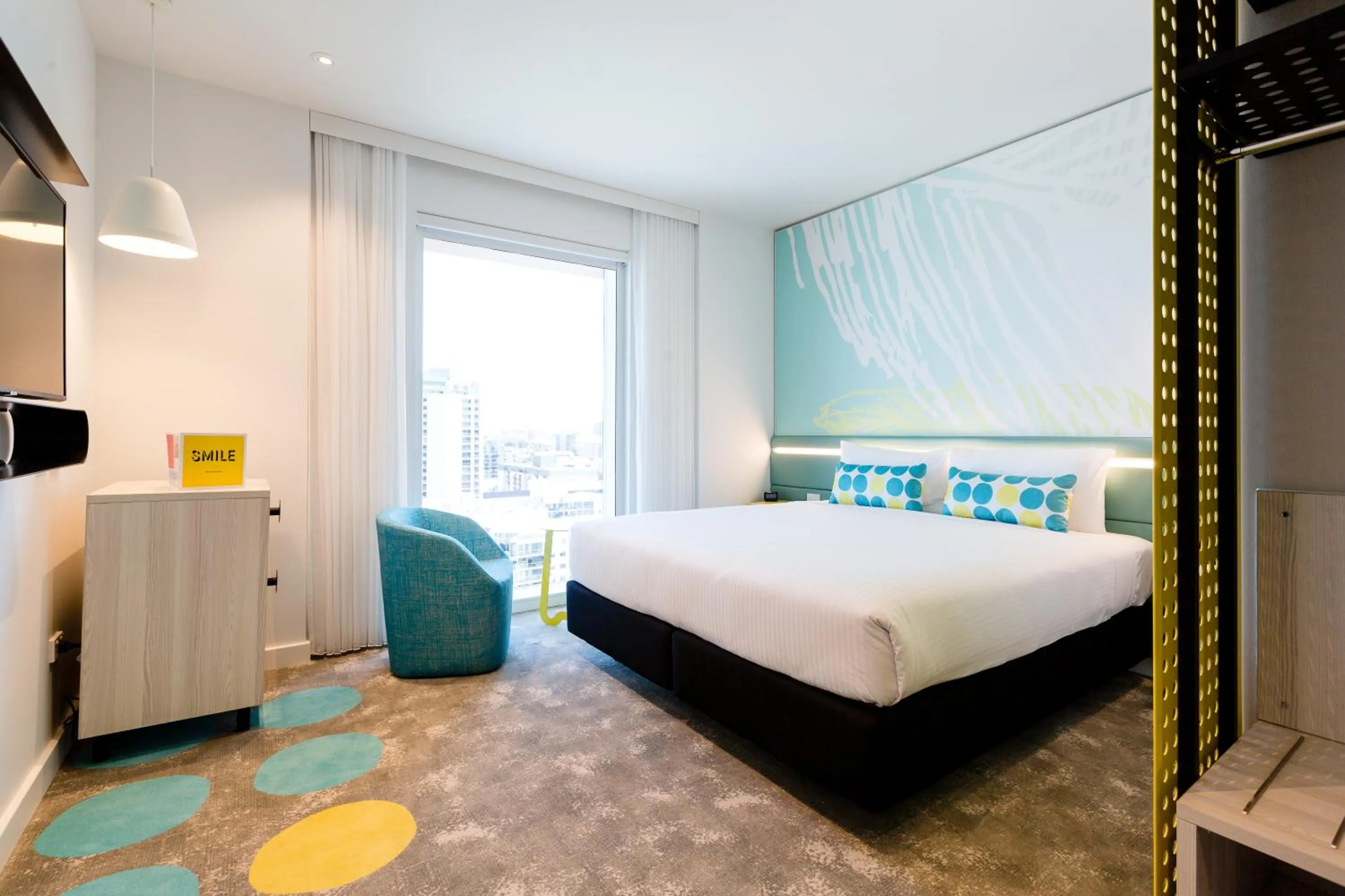 Bedroom, Bed in ibis Styles East Perth