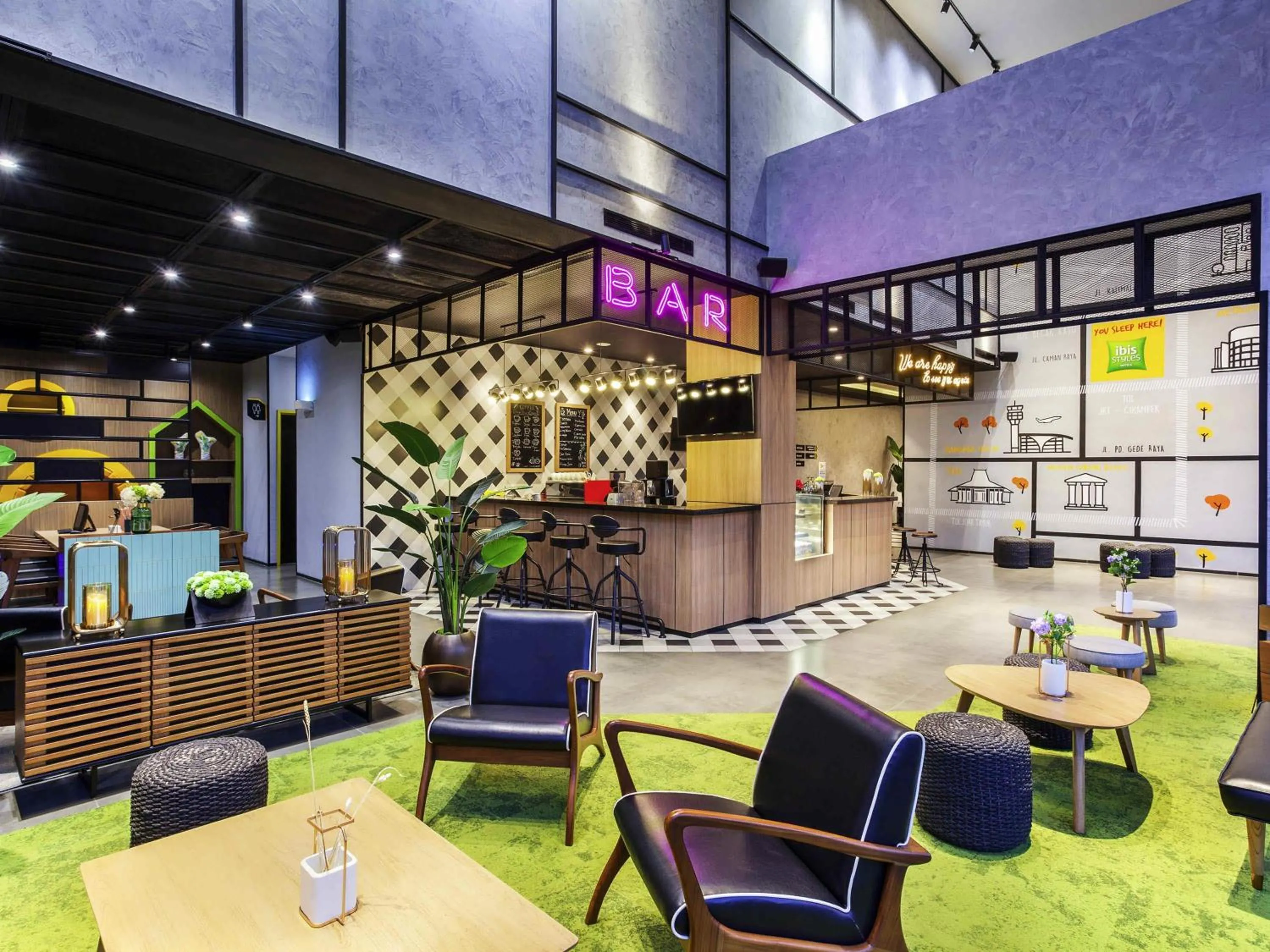 Lounge or bar in ibis Styles Bekasi Jatibening