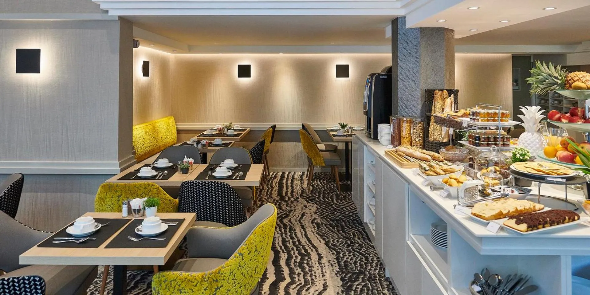 Buffet breakfast in Best Western Plus Hotel Carlton Annecy