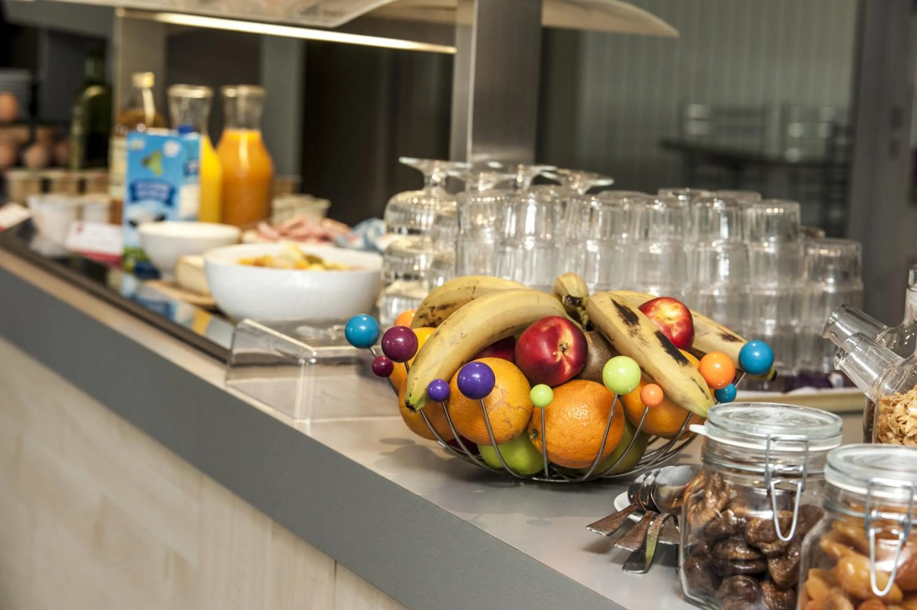 Buffet breakfast in Brit Hotel Cahors - Le France