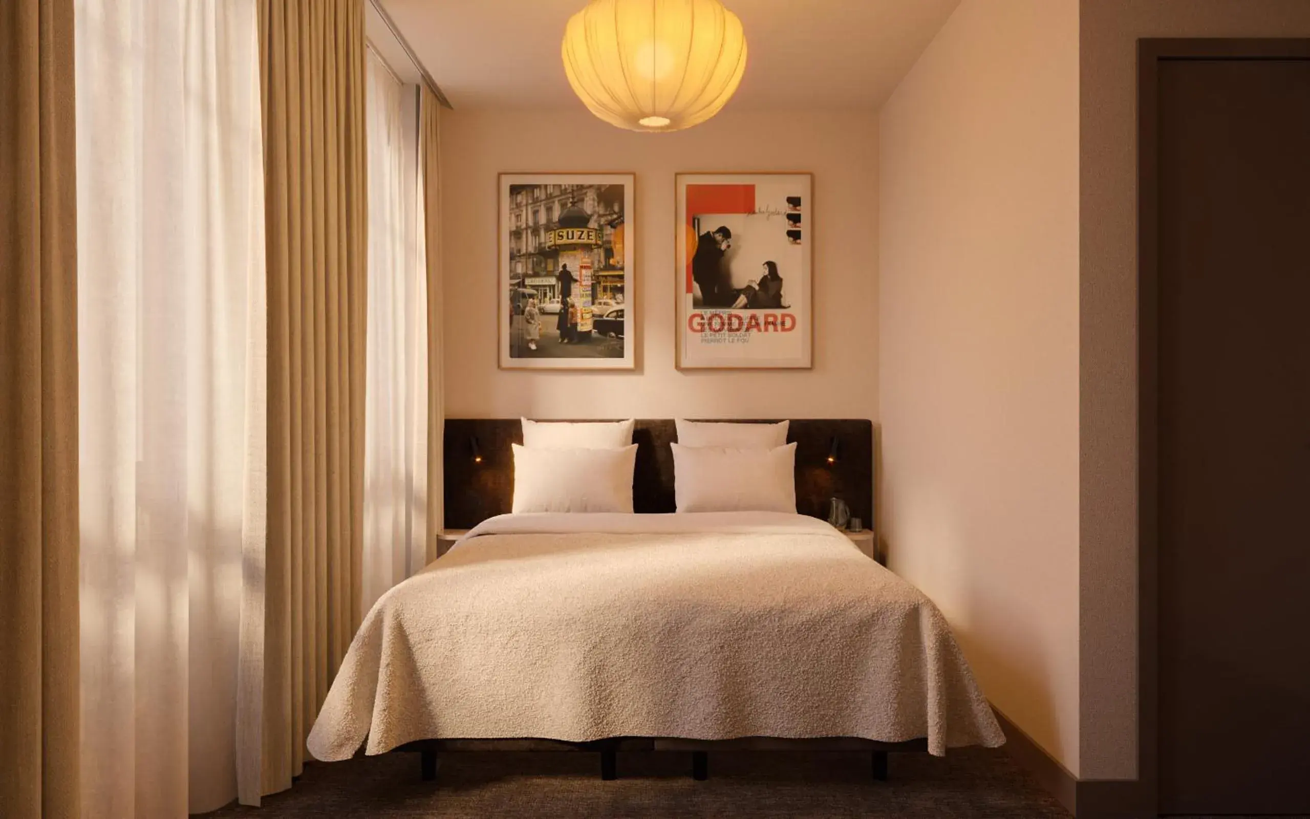 Bedroom, Bed in Hôtel Beaurepaire Bedroom, Bed in Hôtel Beaurepaire