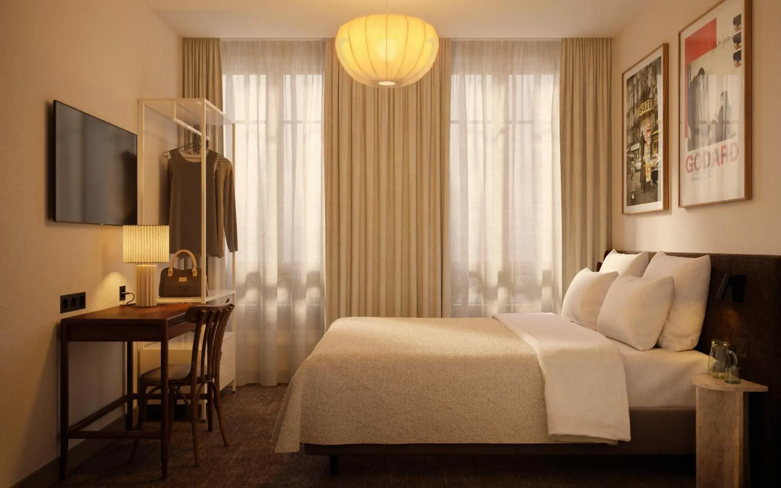 Bed in Hôtel Beaurepaire Bed in Hôtel Beaurepaire